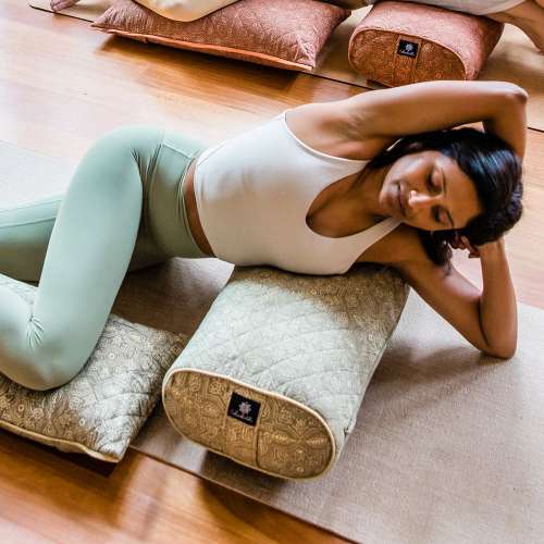 Pranayama Cotton Yoga Bolster – Yoga Accessories