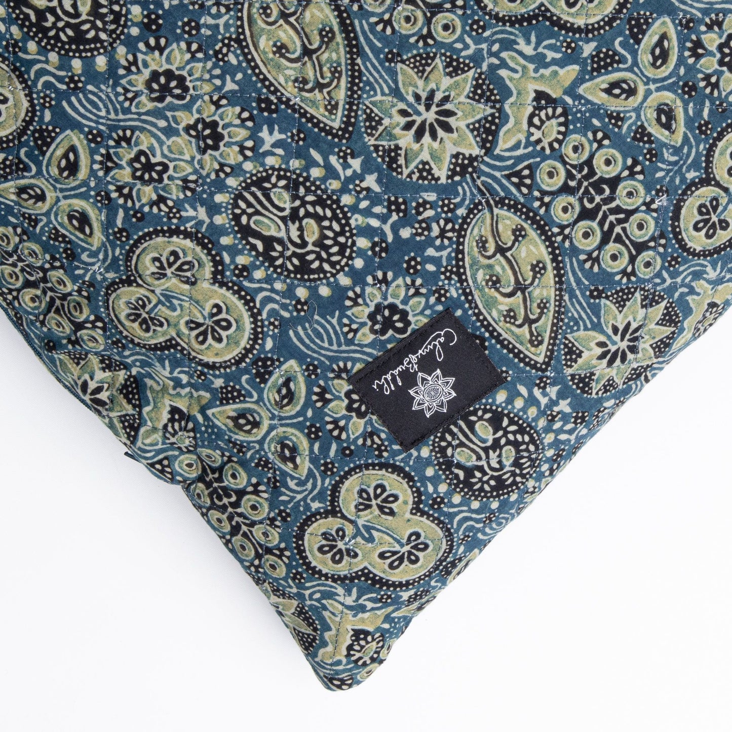 Ajrakh Fig - Yoga Nidra and Meditation Futon-Block Printed, Futons-xo