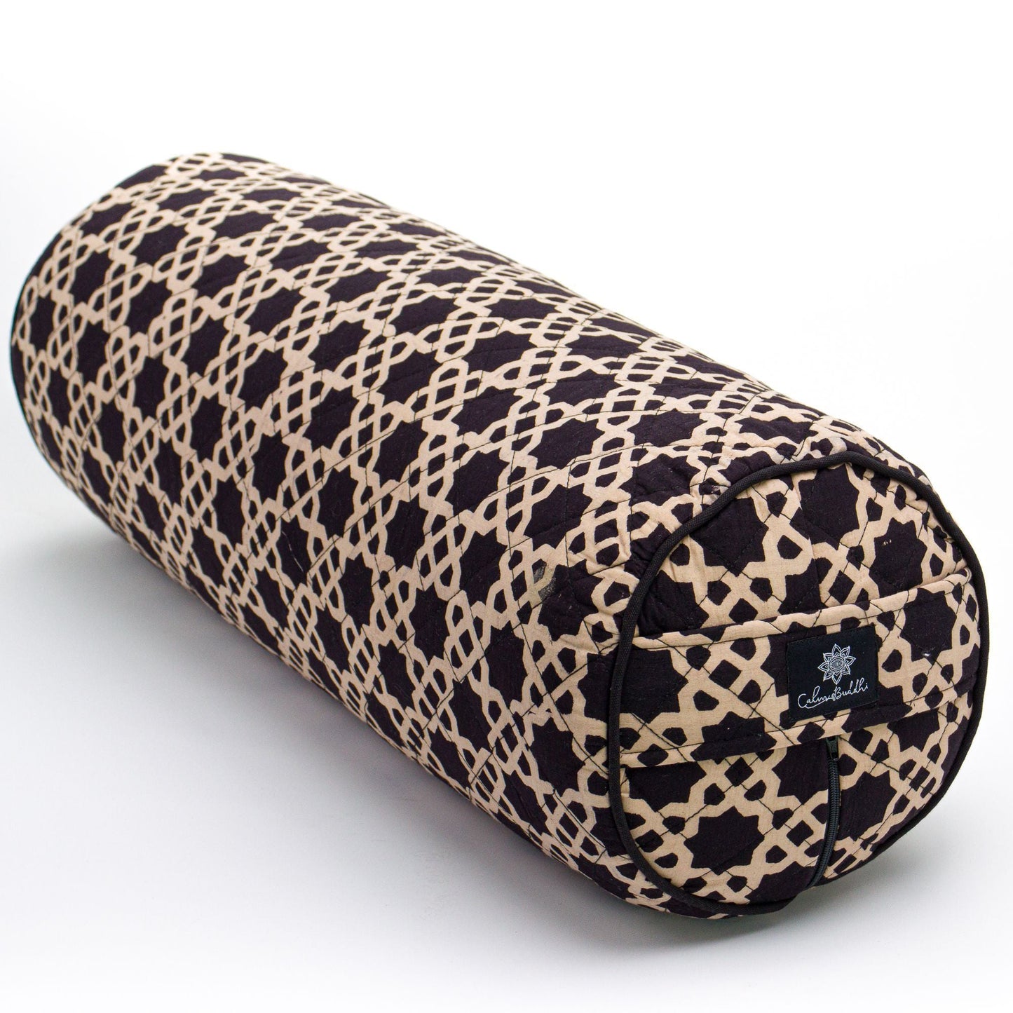 Akasha - Round Yoga Bolster-Block Printed, Round Bolsters-xo