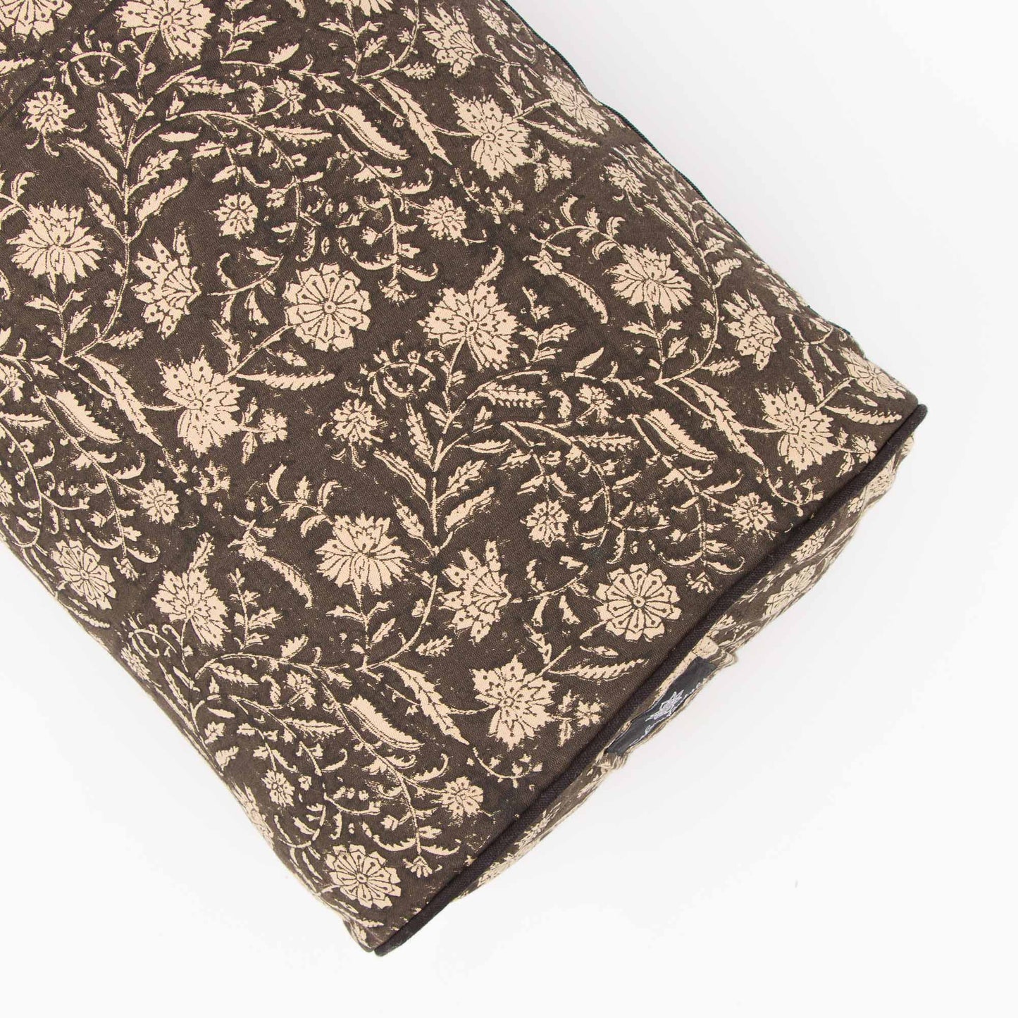 Bhumi Garden Oval Yoga Bolster Block Printed, karna, Oval Bolsters -xo