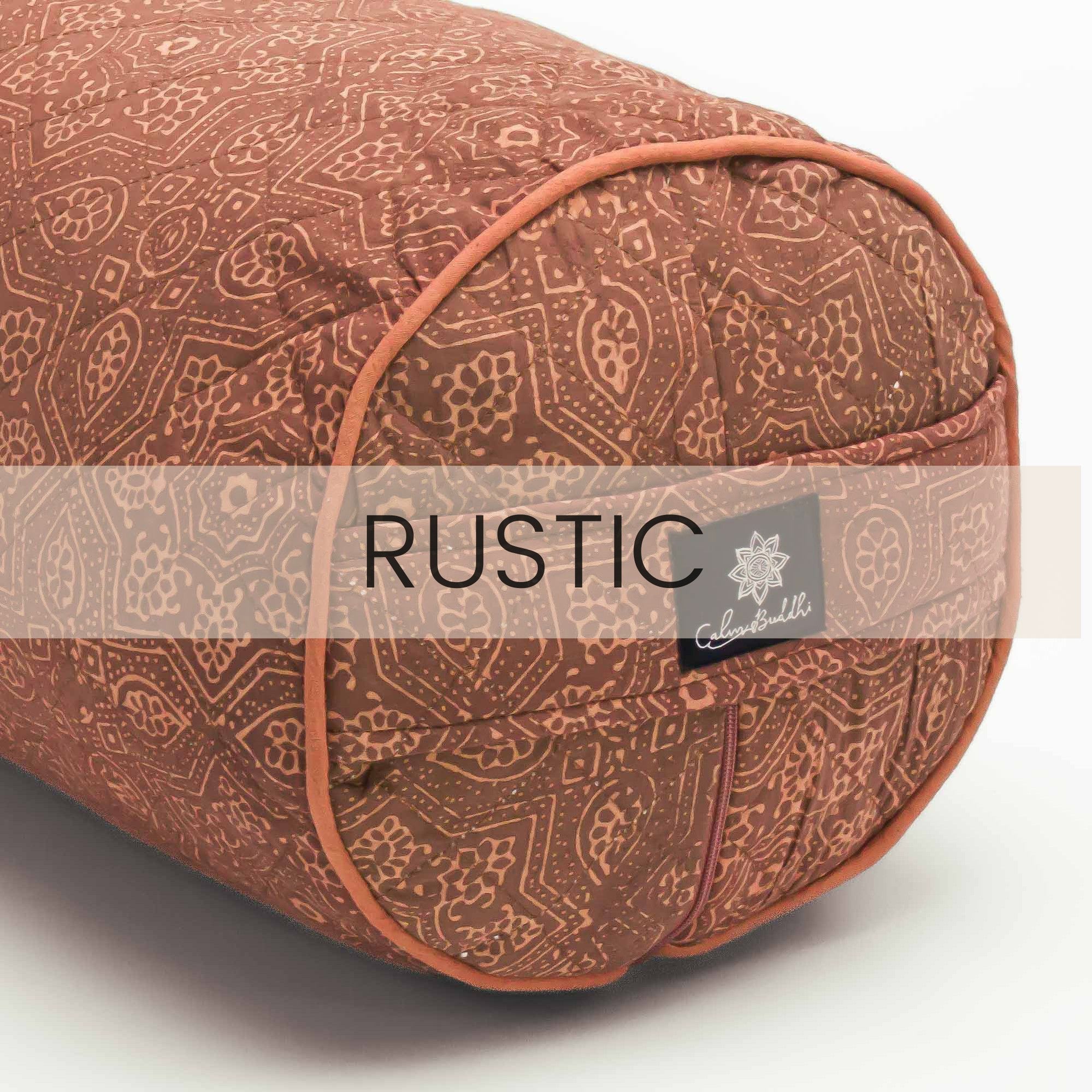 Earth Star Rustic Round Yoga Bolster Calm Buddhi