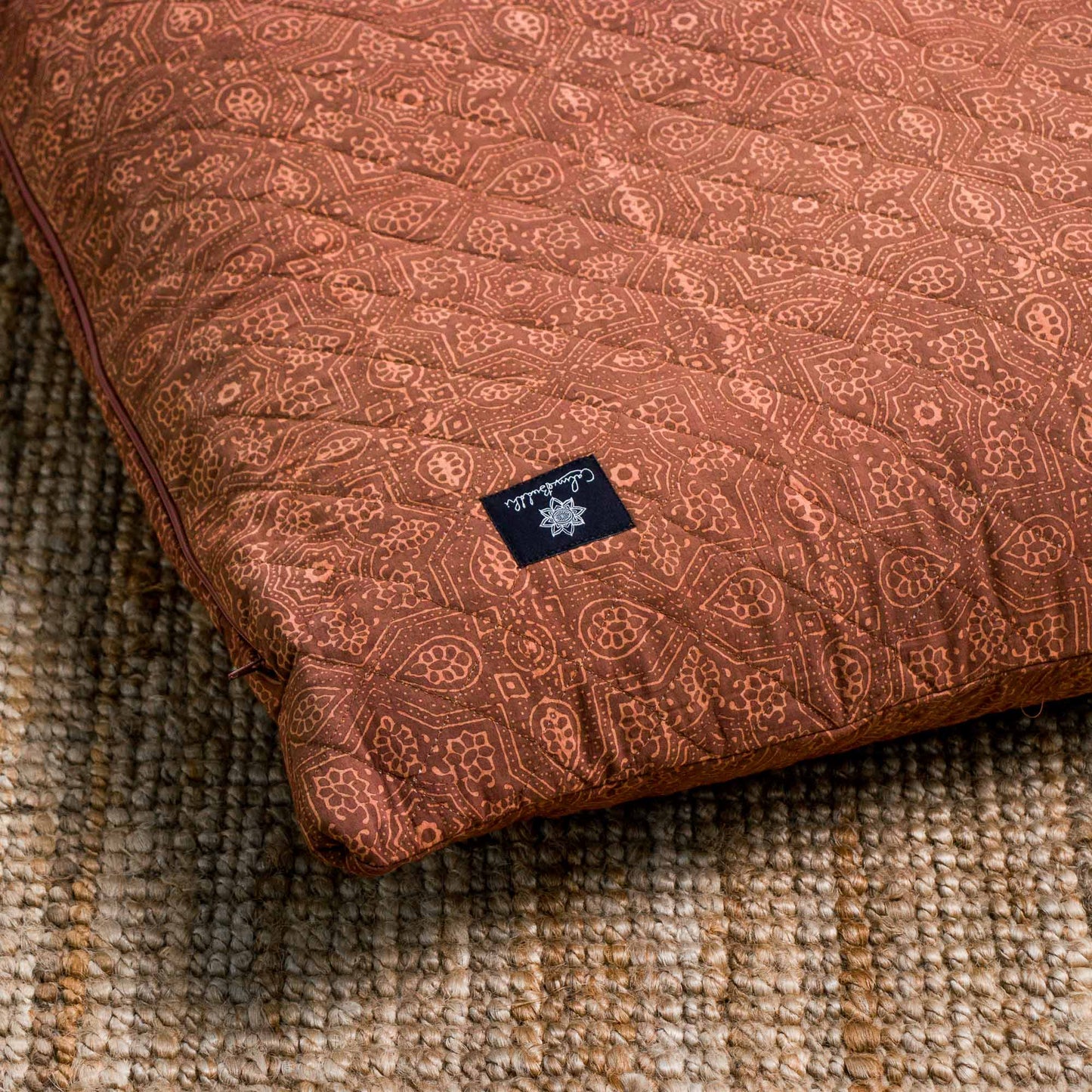 Earth Star - Yoga Nidra and Meditation Futon Block Printed, Futons -xo