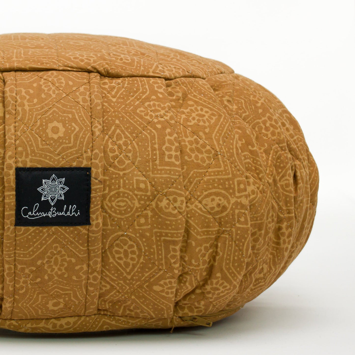 Fire Star - Round Meditation Cushion Zafu - SECOND Block Printed, Zafus -xo