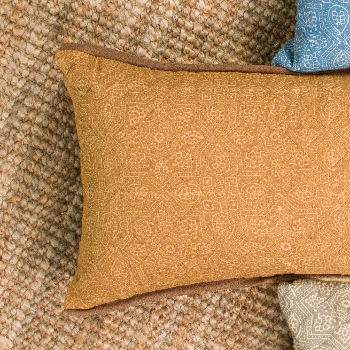 Fire Star - Yoga Pillow Block Printed, Yoga Pillows -xo