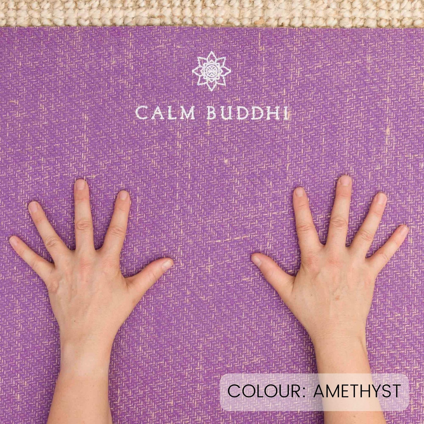 Grounding Yoga Mat Eco Yoga Mat - amethyst