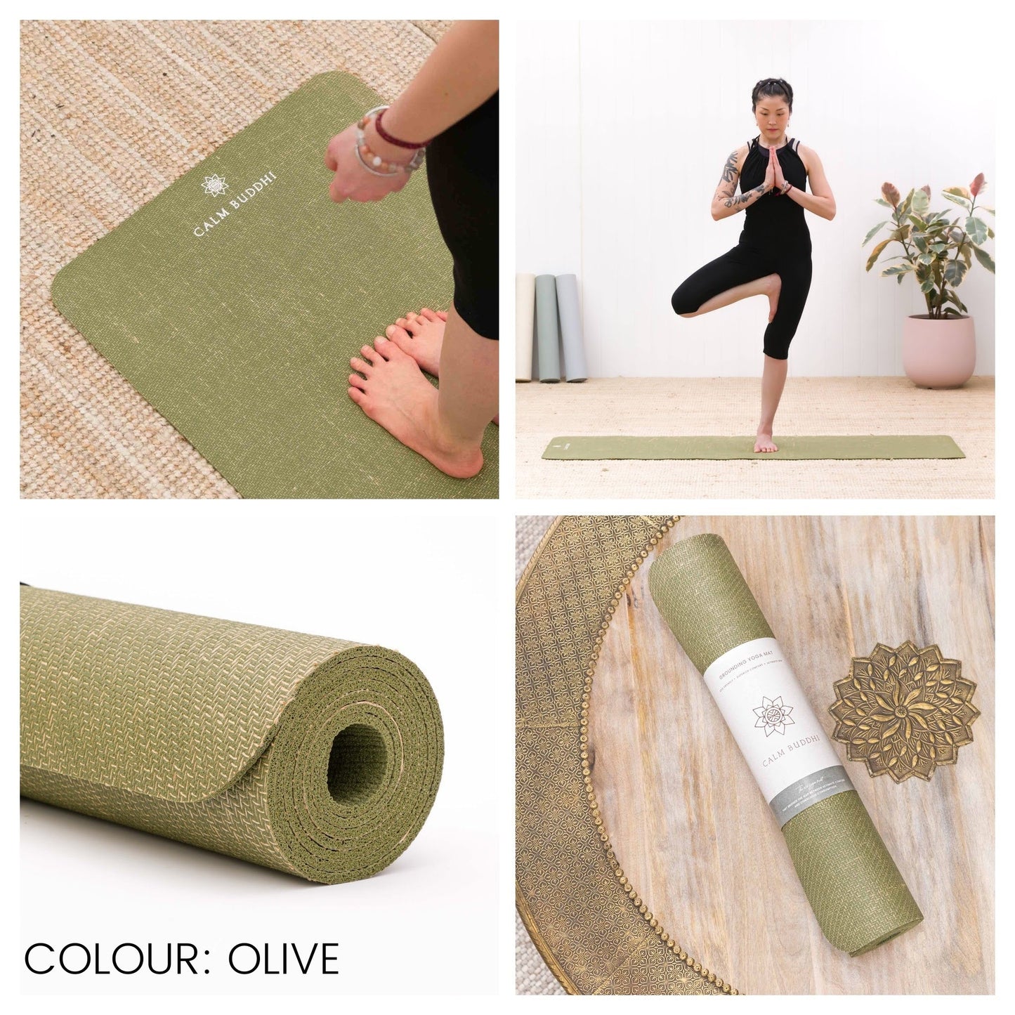 Grounding Yoga Mat Eco Yoga Mat Olive