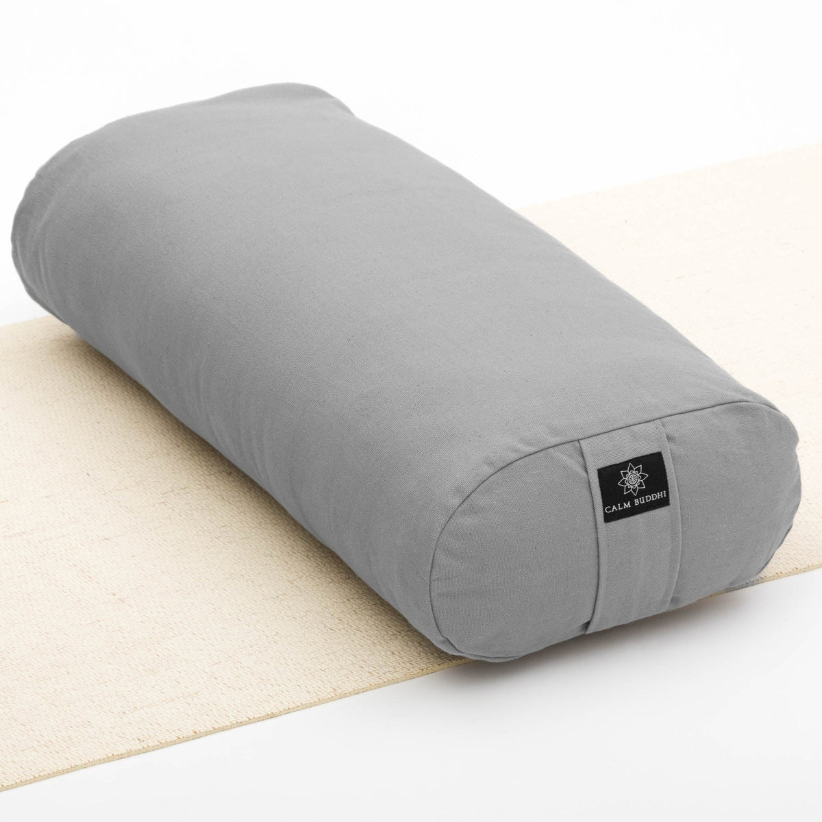 Harmony Grey Oval Yoga Bolster COVER ONLY Calm Buddhi