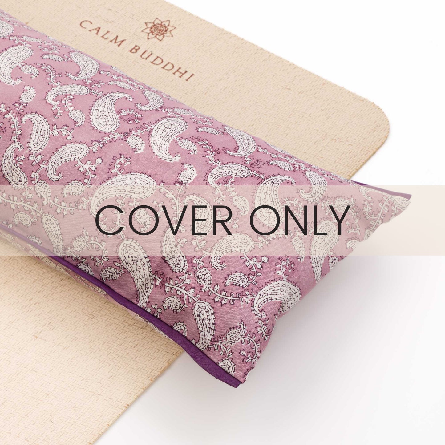 Indi Rose Paisley Yoga Pillow Block Printed, Indi Rose, Yoga Pillows -xo