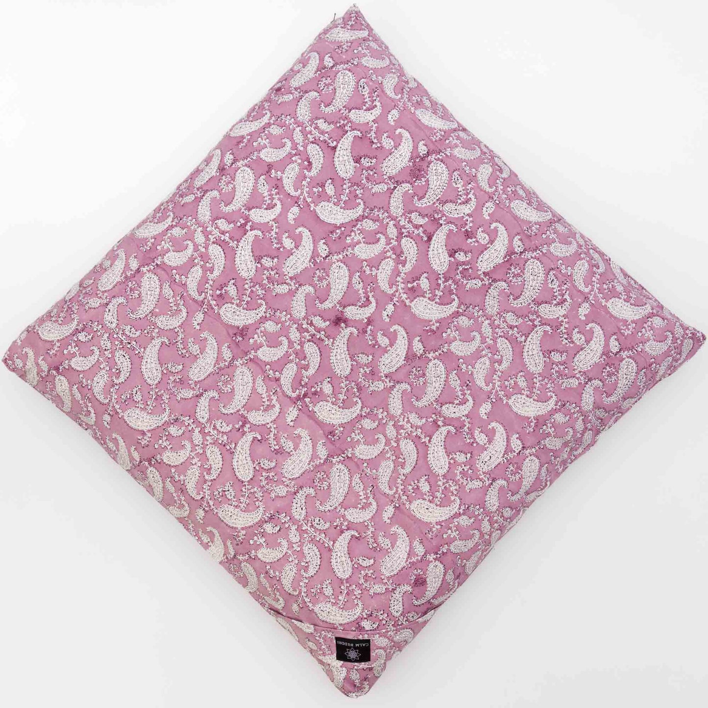 Indi Rose Paisley Zabuton Meditation Cushion Block Printed, Indi Rose, karna, Zabutons -xo