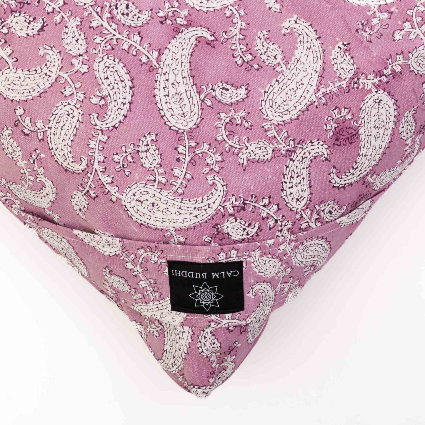 Indi Rose Paisley Zabuton Meditation Cushion Block Printed, Indi Rose, karna, Zabutons -xo
