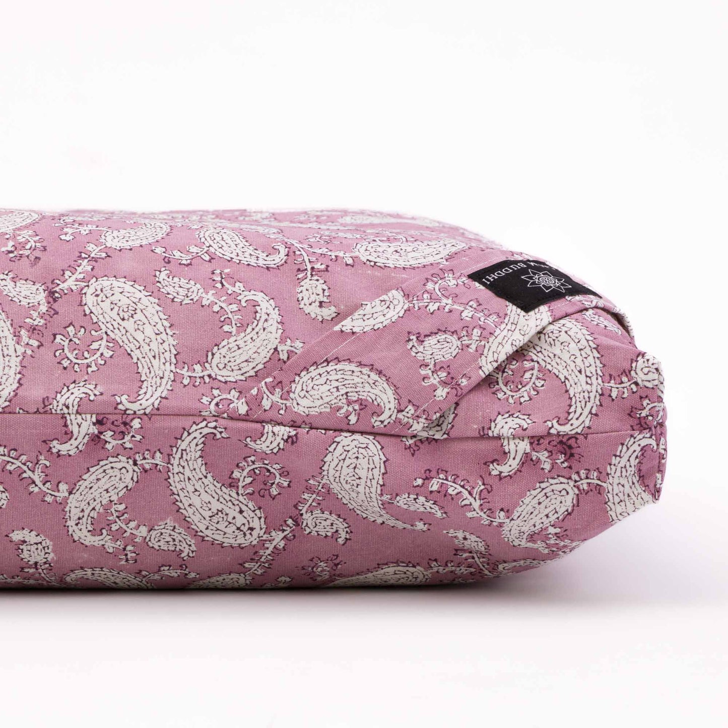 Indi Rose Paisley Zabuton Meditation Cushion Block Printed, Indi Rose, karna, Zabutons -xo
