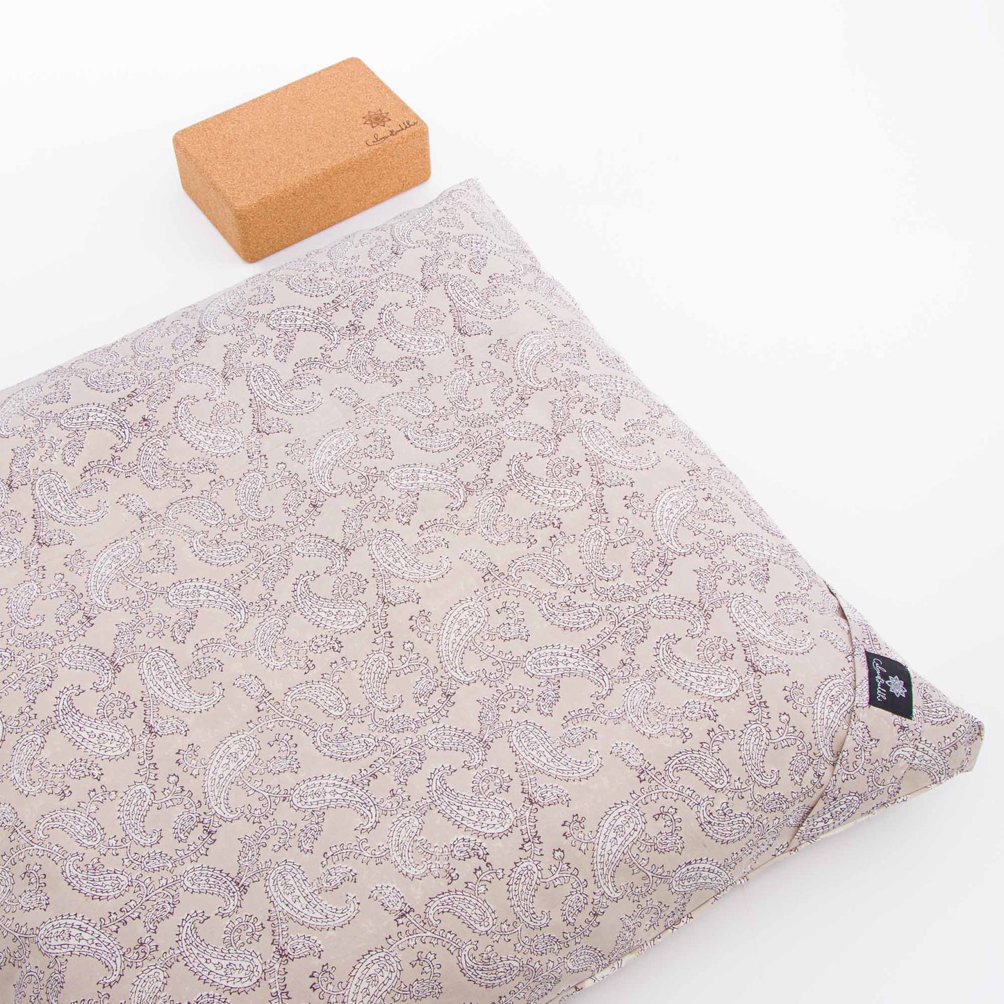 Jyoti Paisley Zabuton Meditation Cushion Block Printed, karna, Zabutons -xo