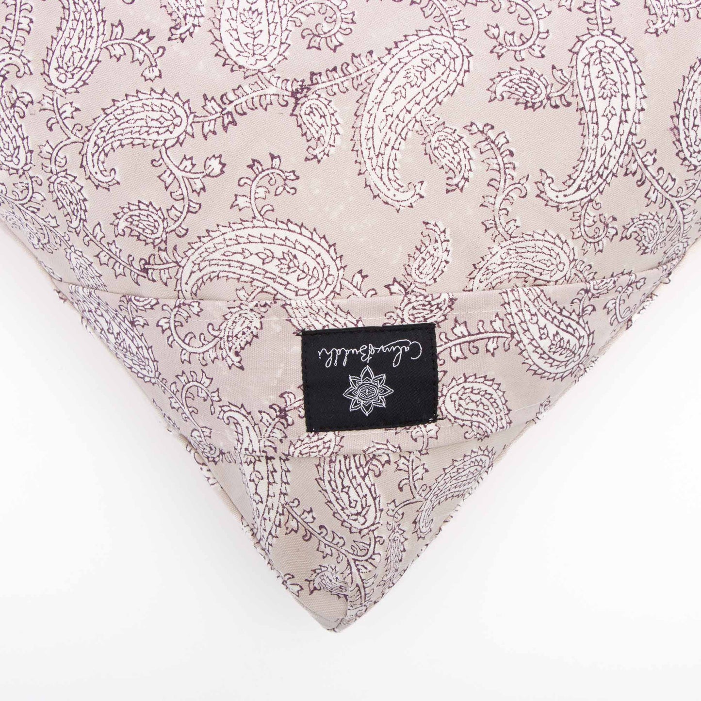 Jyoti Paisley Zabuton Meditation Cushion Block Printed, karna, Zabutons -xo