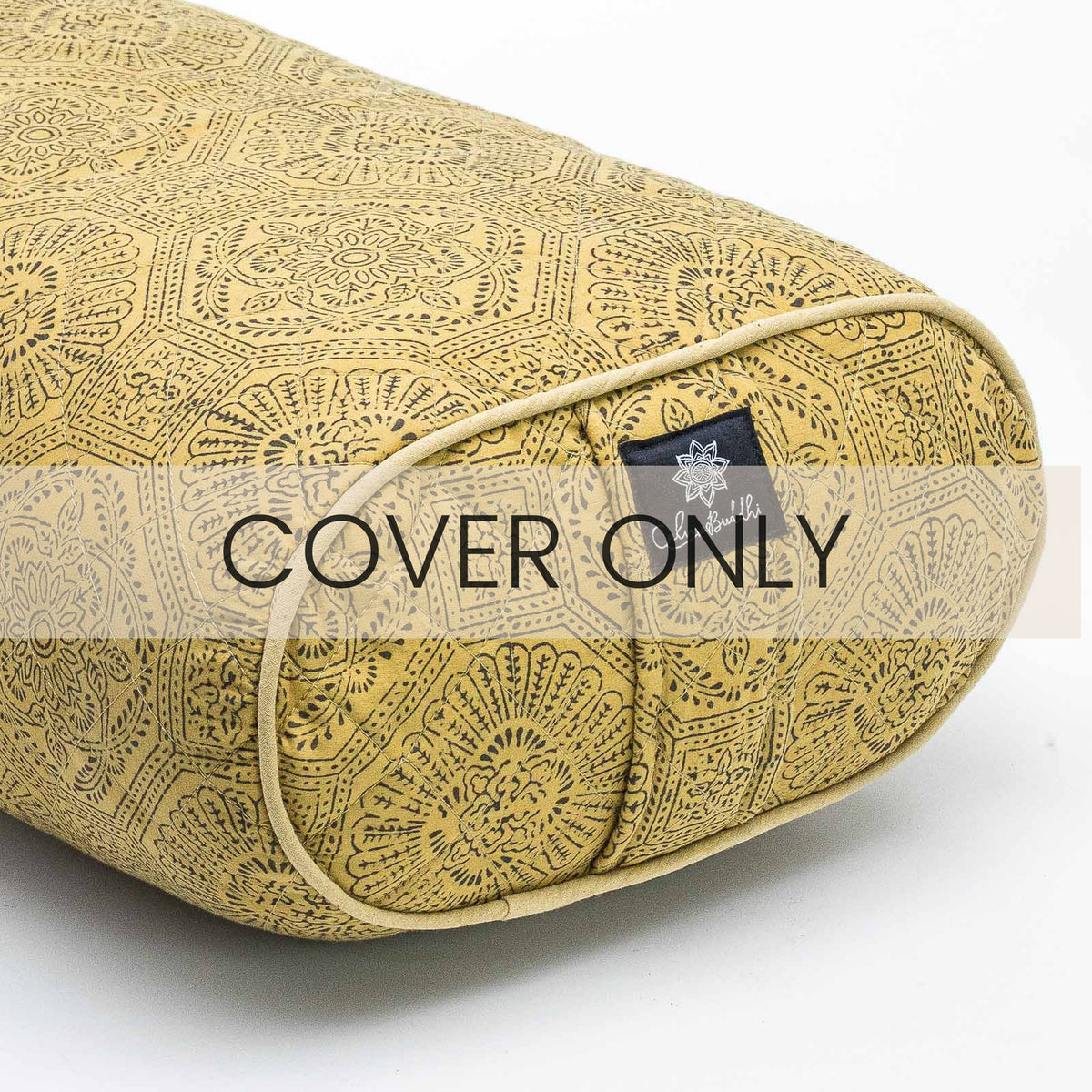 Oval Yoga Bolster Mustard Flower COVER ONLY Calm Buddhi