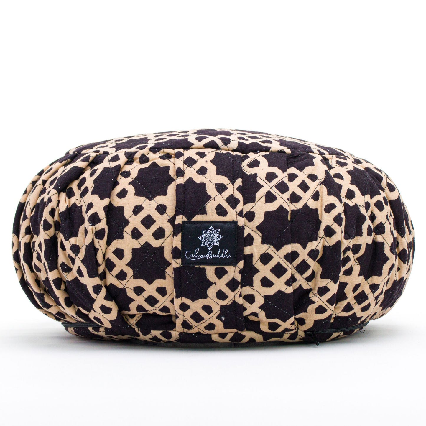 Round Meditation Cushion - Akasha-Block Printed, Zafus-xo