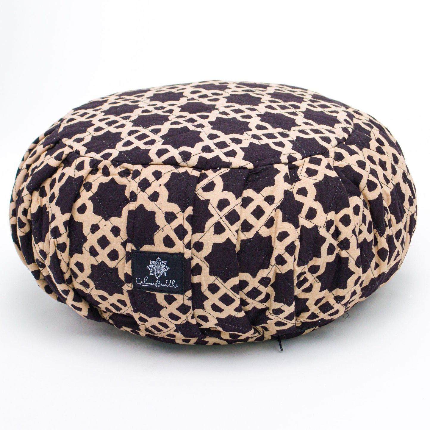 Round Meditation Cushion - Akasha-Block Printed, Zafus-xo