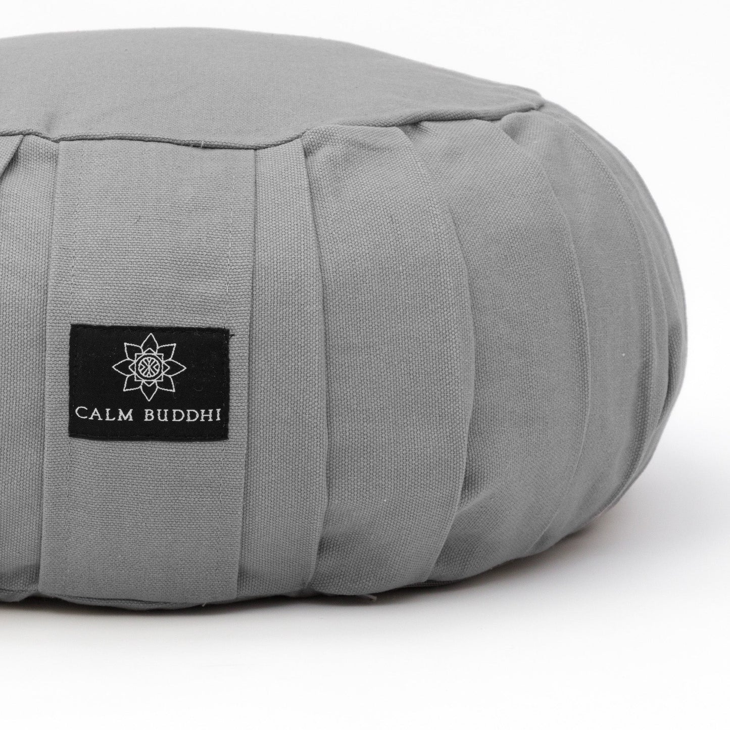 Round Meditation Cushion - Harmony Grey Classic, Zafus -xo