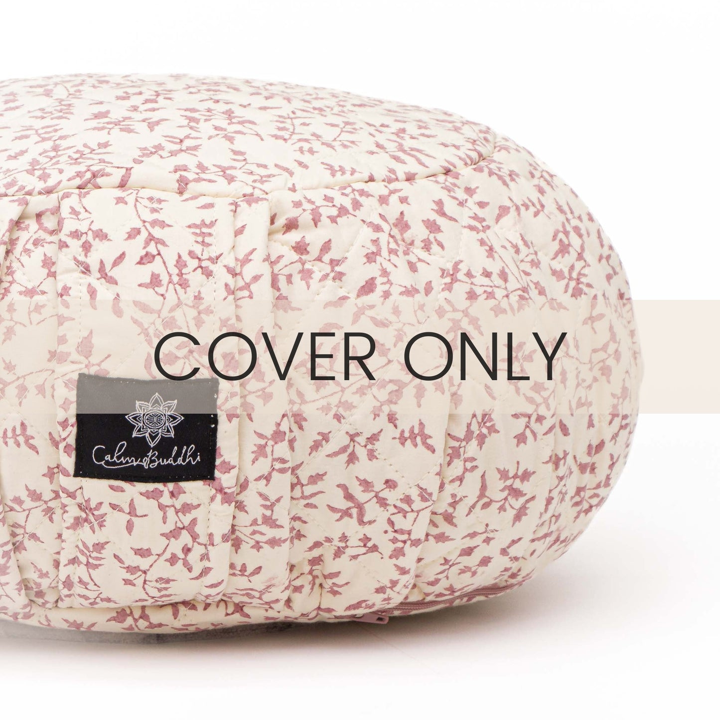 Round Meditation Cushion - Holly Amethyst amethyst, Block Printed, karna, Zafus -xo