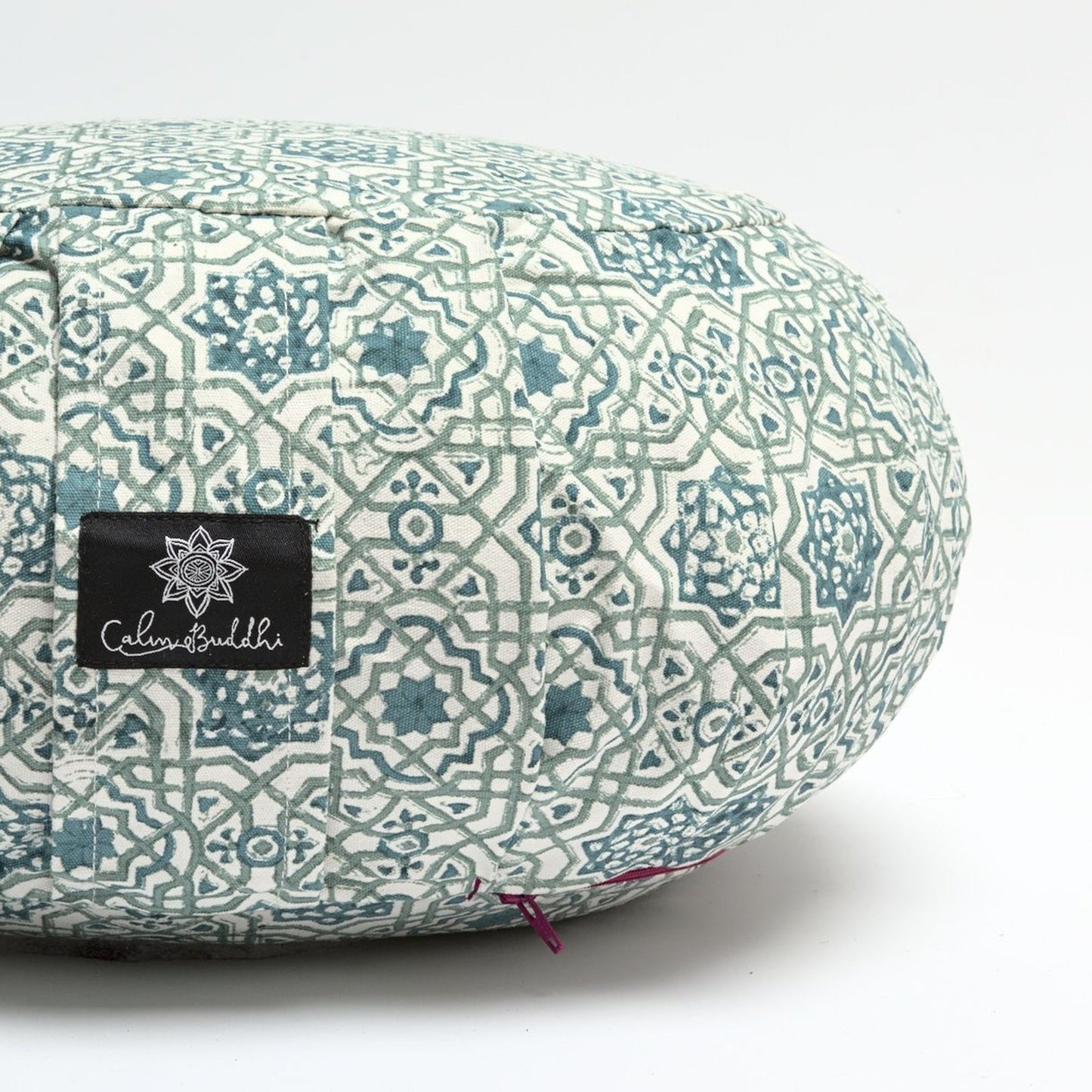 Round Meditation Cushion ~ Moroccan Dreams-Block Printed, Zafus-xo