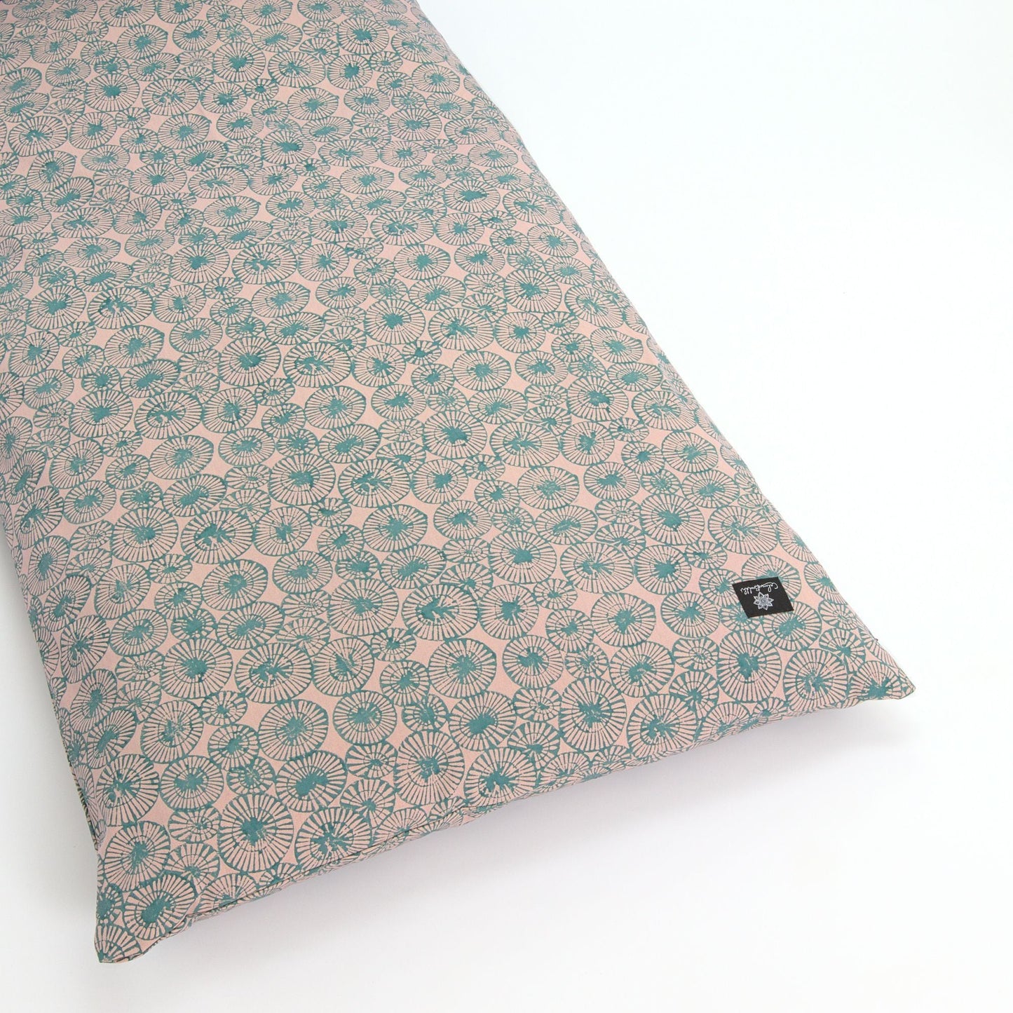 Teal Chakra Yoga Nidra and Meditation Futon-Meditation-Block Printed, Futons-