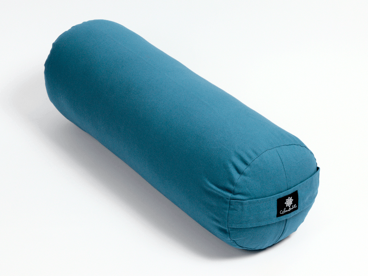 Teal Round Yoga Bolster-Yoga Bolster-Classic, Round Bolsters-