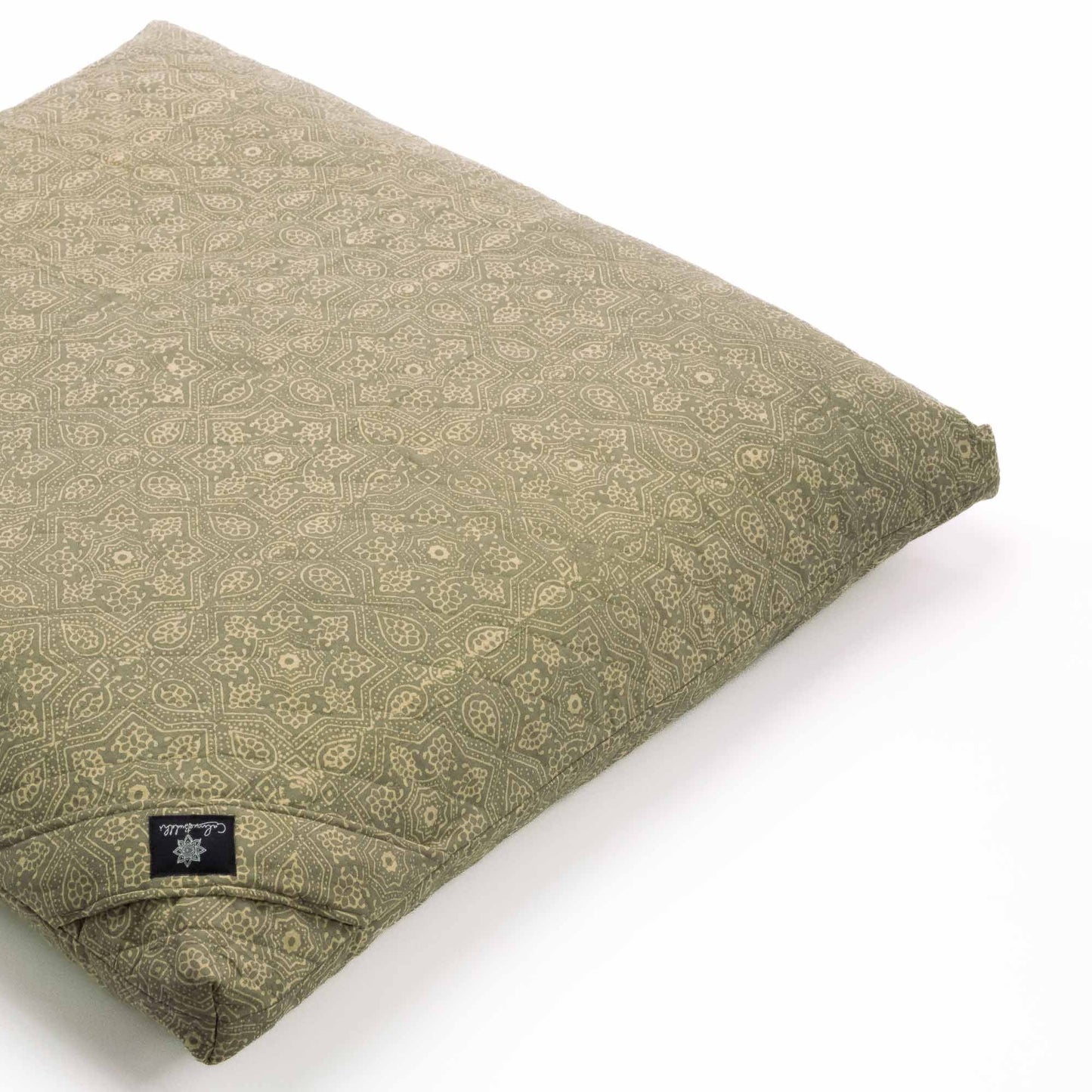 Wind Star - Meditation Cushion Zabuton Block Printed, Zabutons -xo