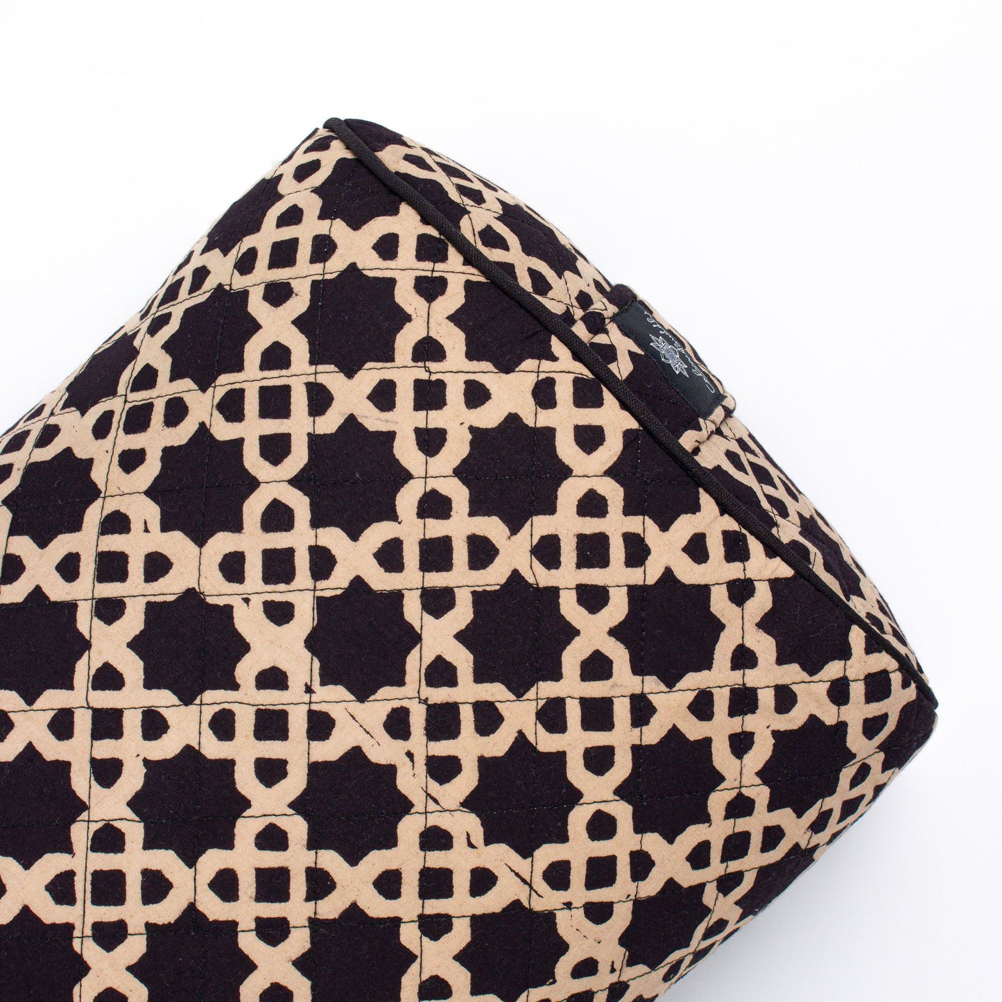 Oval yoga bolster- Akasha-Block Printed, Oval Bolsters-xo