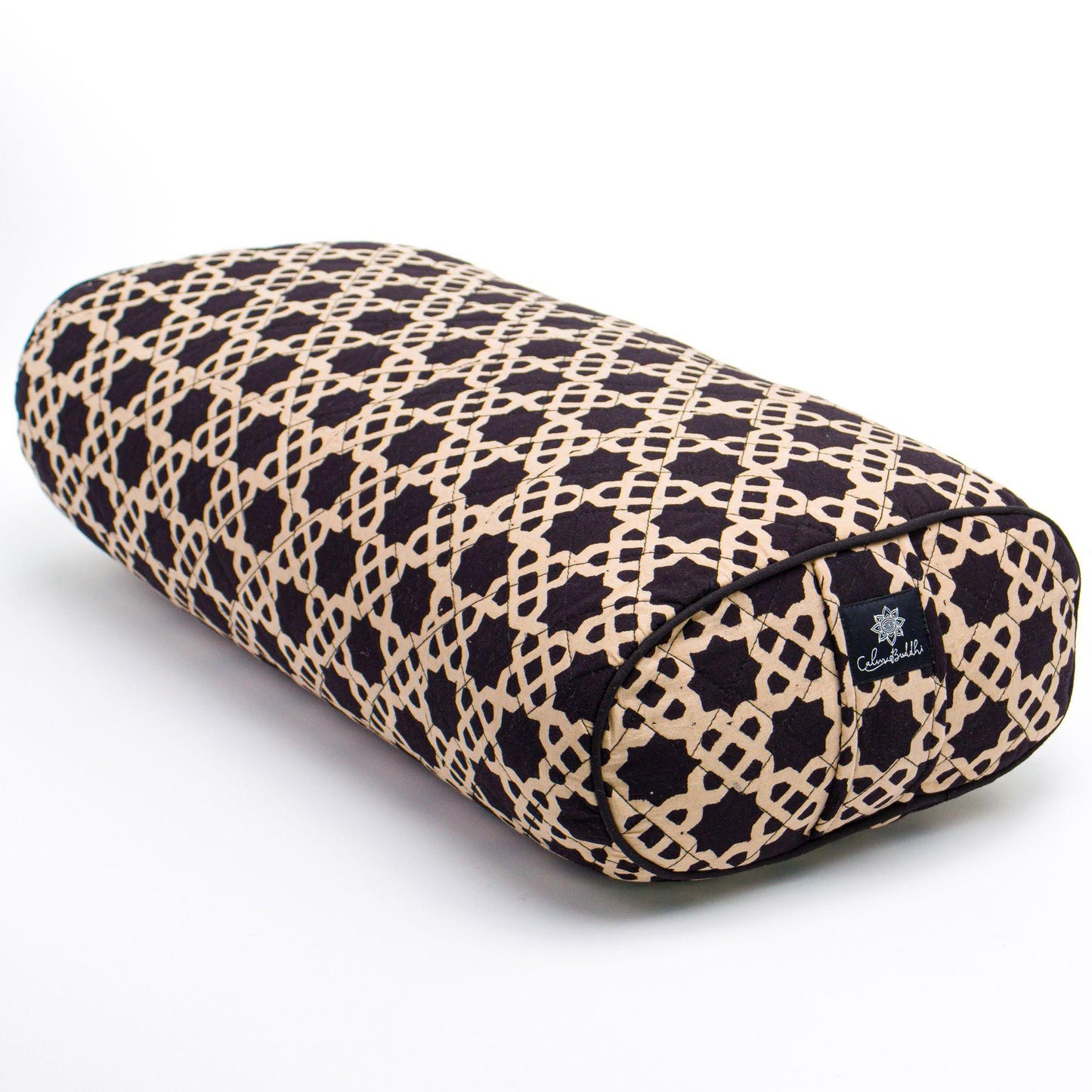 Oval yoga bolster- Akasha-Block Printed, Oval Bolsters-xo