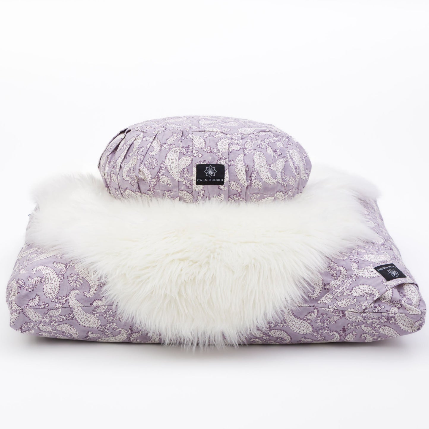 Ananda Paisley - Meditation comfort bundle Ananda, Block Printed, karna, zafuzab-set -xo