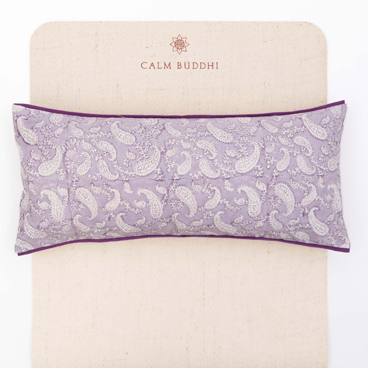 Ananda Paisley Yoga Pillow Ananda, Block Printed, Yoga Pillows -xo