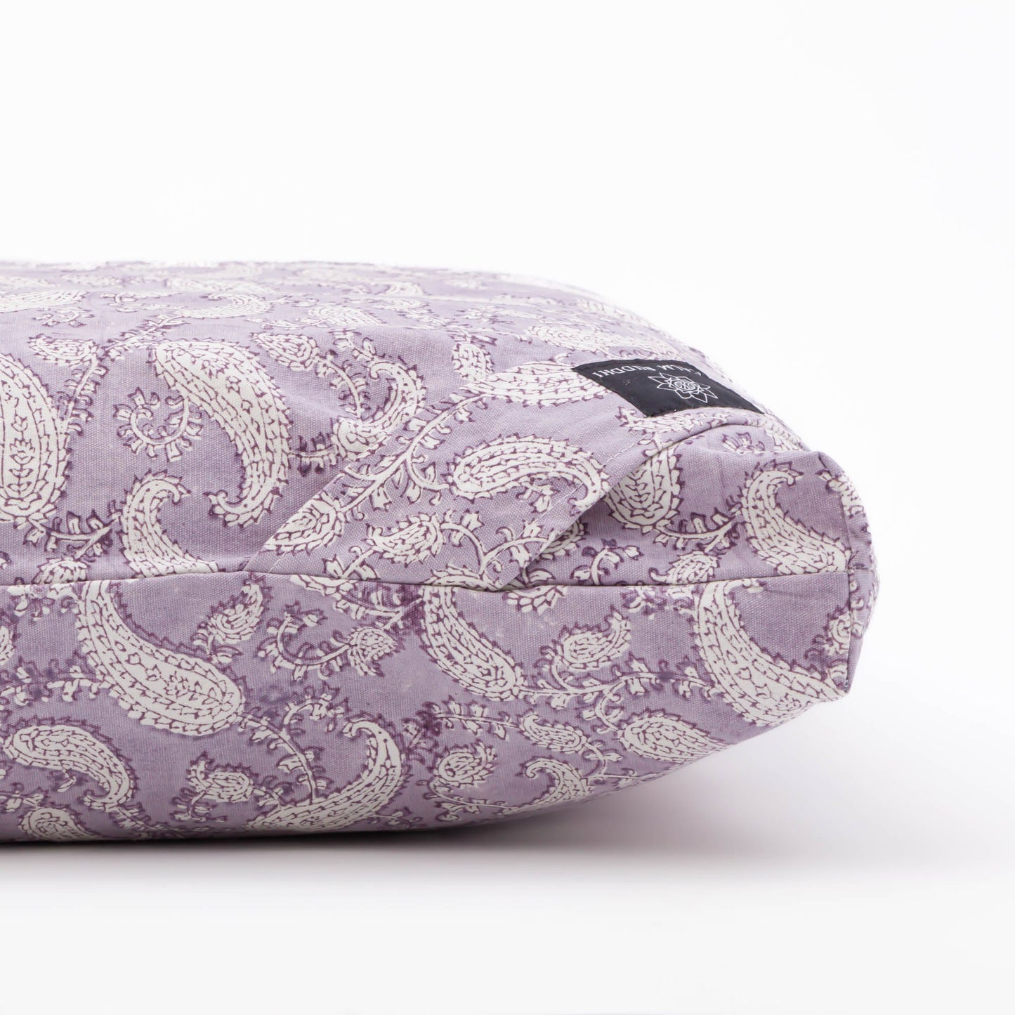 Ananda Paisley Zabuton Meditation Cushion Ananda, Block Printed, karna, Zabutons -xo