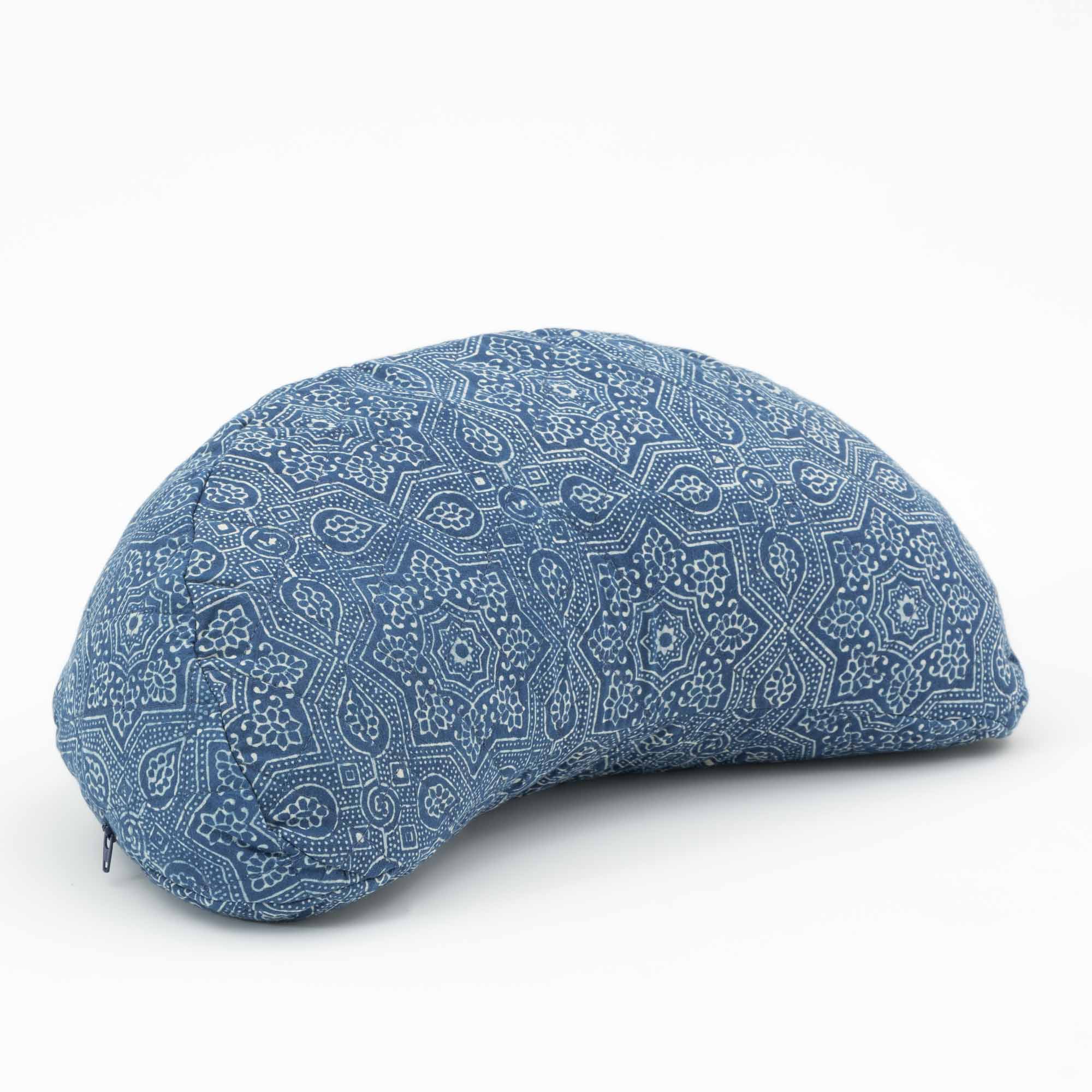 Crescent Meditation Cushion Indigo (Water) Star Calm Buddhi