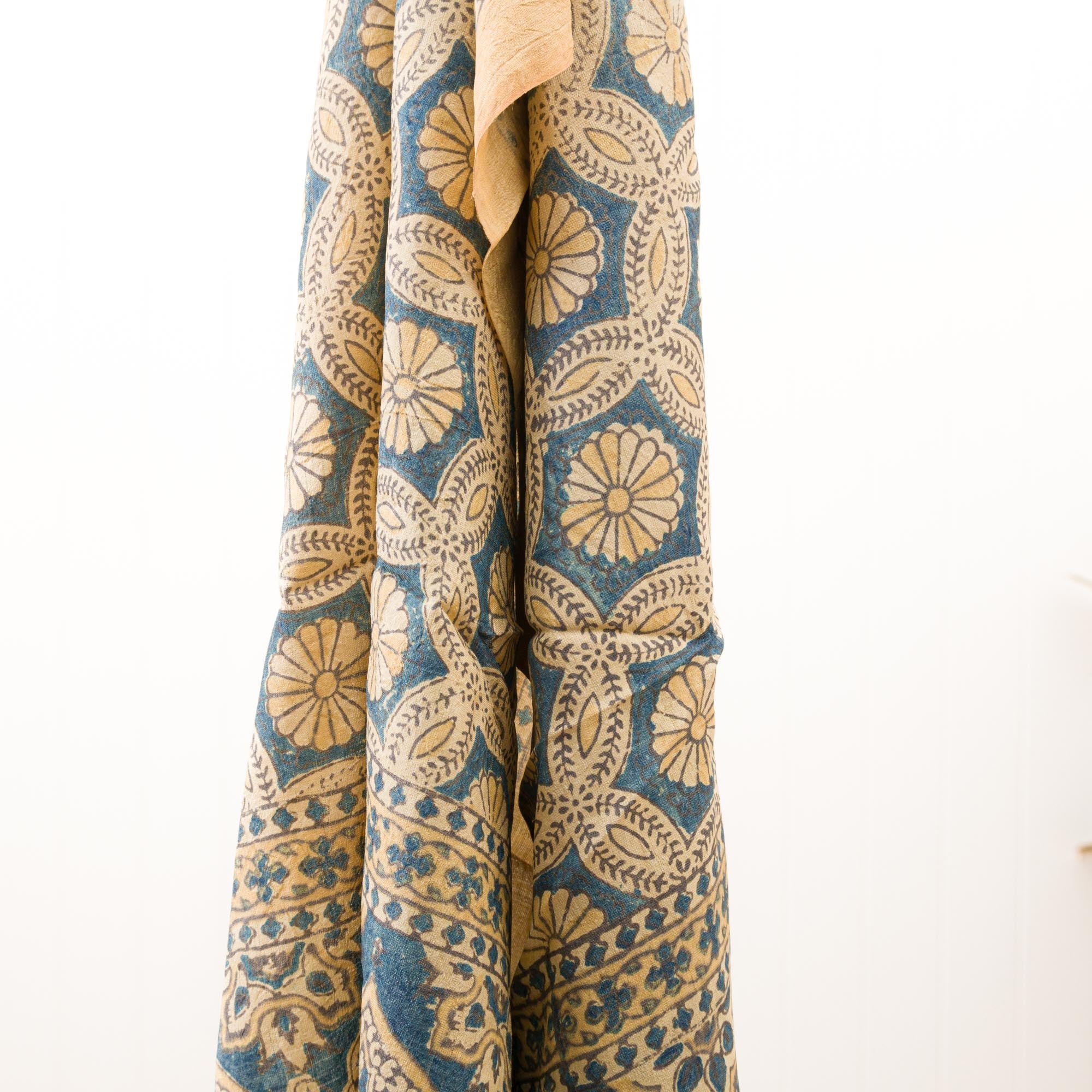 Dhavdi Flower Wild Silk Natural Dye Scarf – Calm Buddhi
