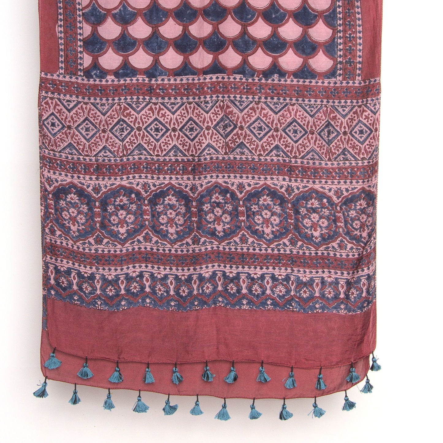 Dusky Rose natural dye scarf-Gifts, Scarves-xo