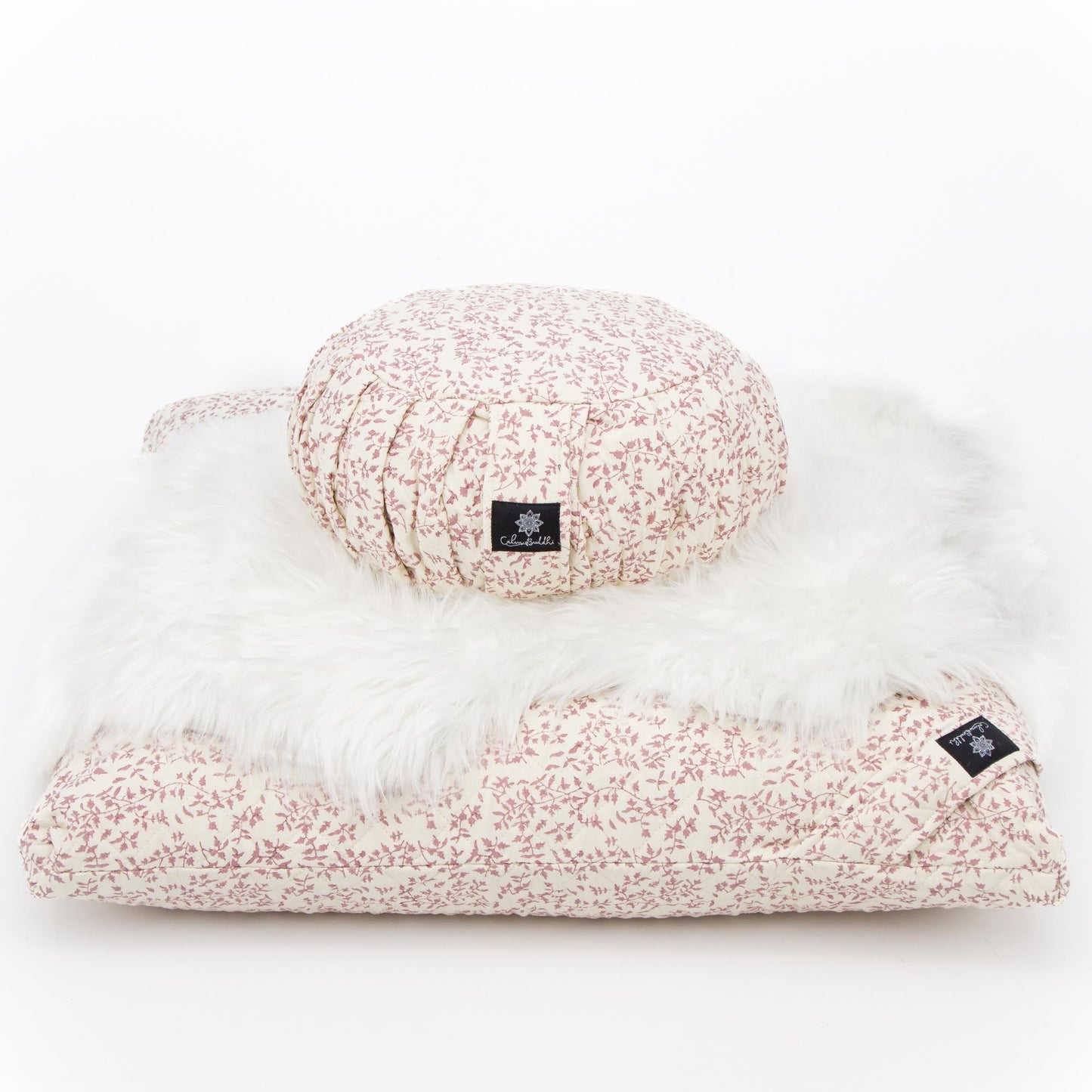 Holly Amethyst - Meditation comfort bundle Block Printed, karna, Quilted, zafuzab-set -xo