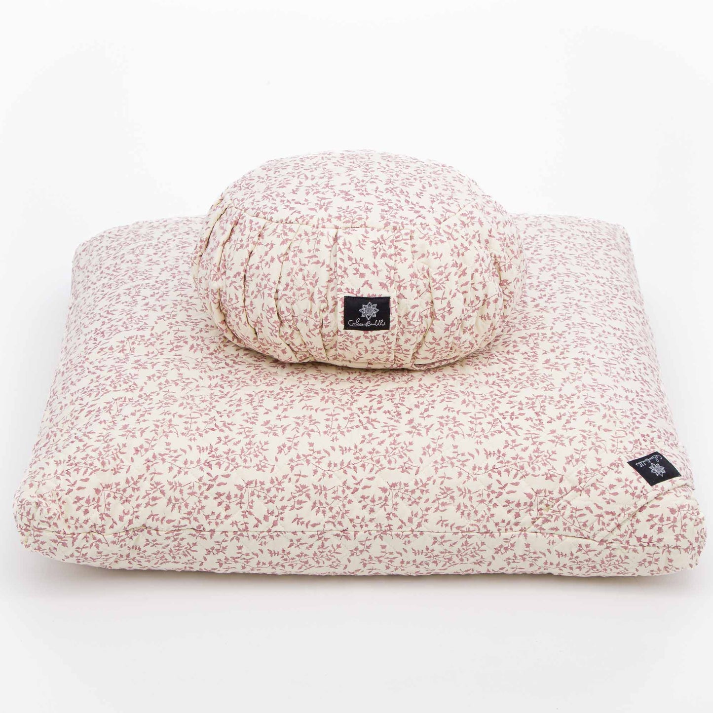Holly Amethyst - Meditation comfort bundle Block Printed, karna, Quilted, zafuzab-set -xo