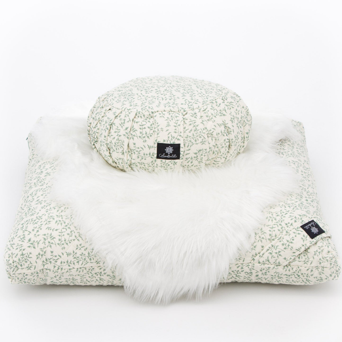 Holly Sage - Meditation comfort bundle Block Printed, karna, Quilted, zafuzab-set -xo