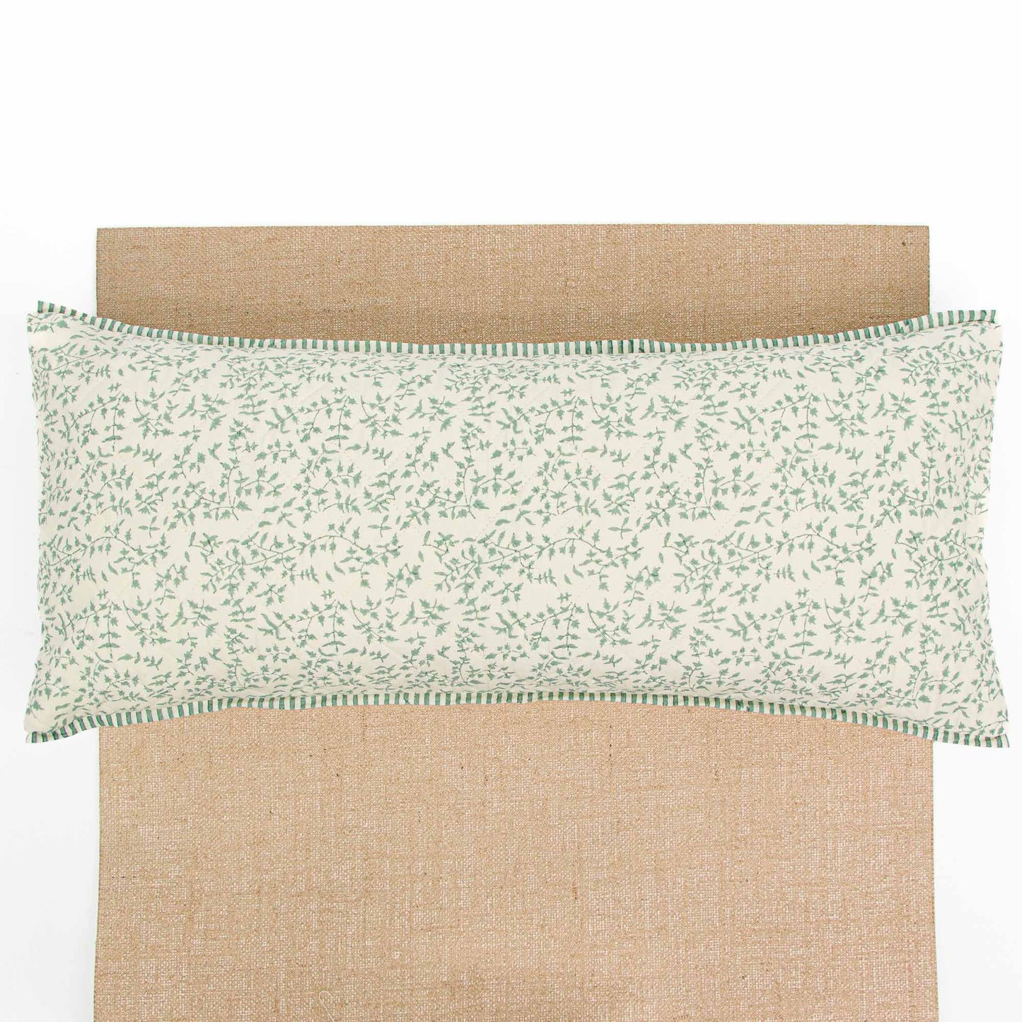 Holly - Sage Yoga Pillow Block Printed, karna, sage, Yoga Pillows -xo