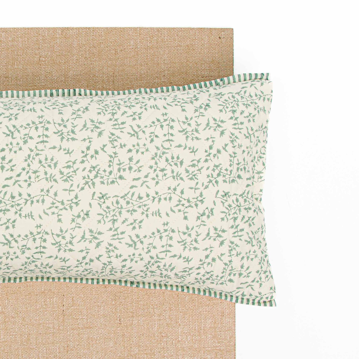Holly - Sage Yoga Pillow Block Printed, karna, sage, Yoga Pillows -xo