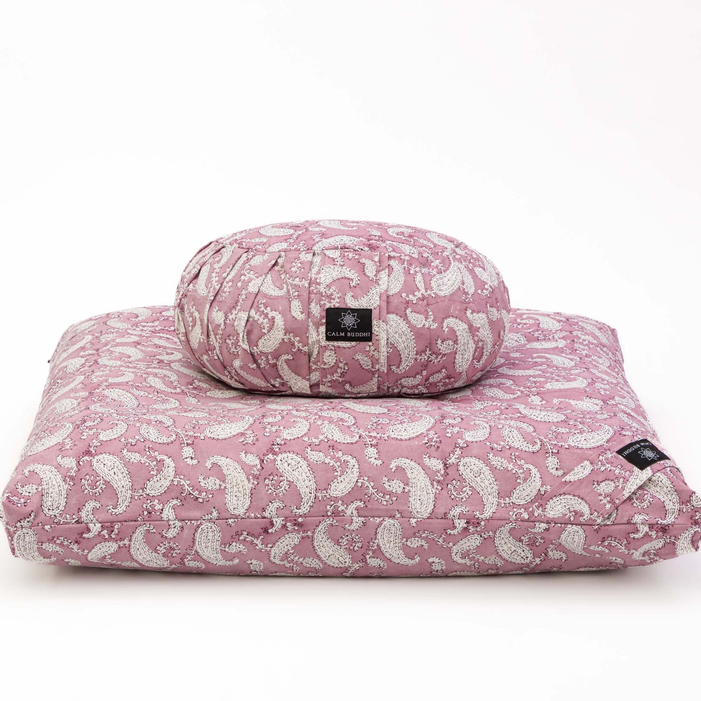Indi Rose Paisley - Meditation comfort bundle Block Printed, Indi Rose, karna, zafuzab-set -xo