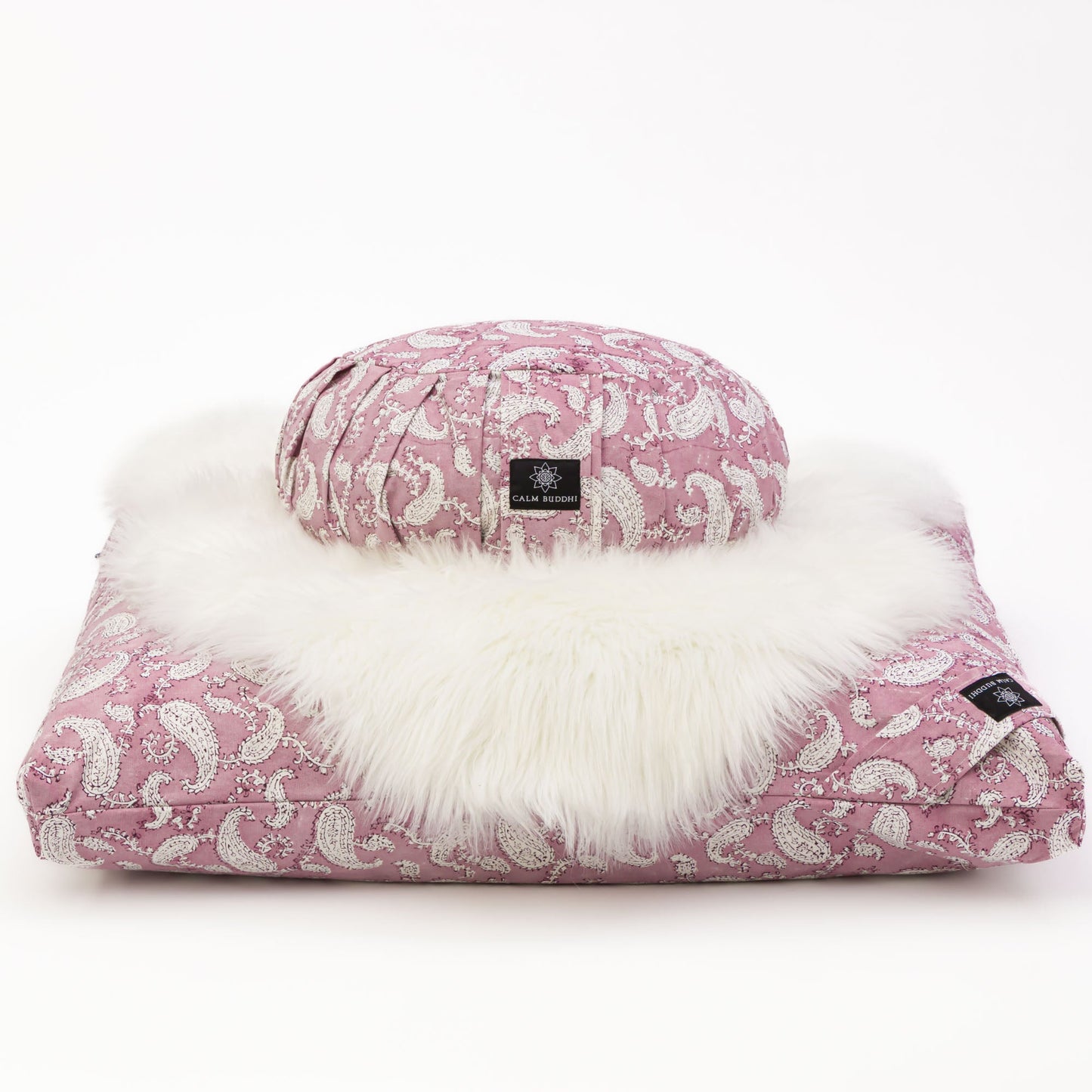 Indi Rose Paisley - Meditation comfort bundle Block Printed, Indi Rose, karna, zafuzab-set -xo
