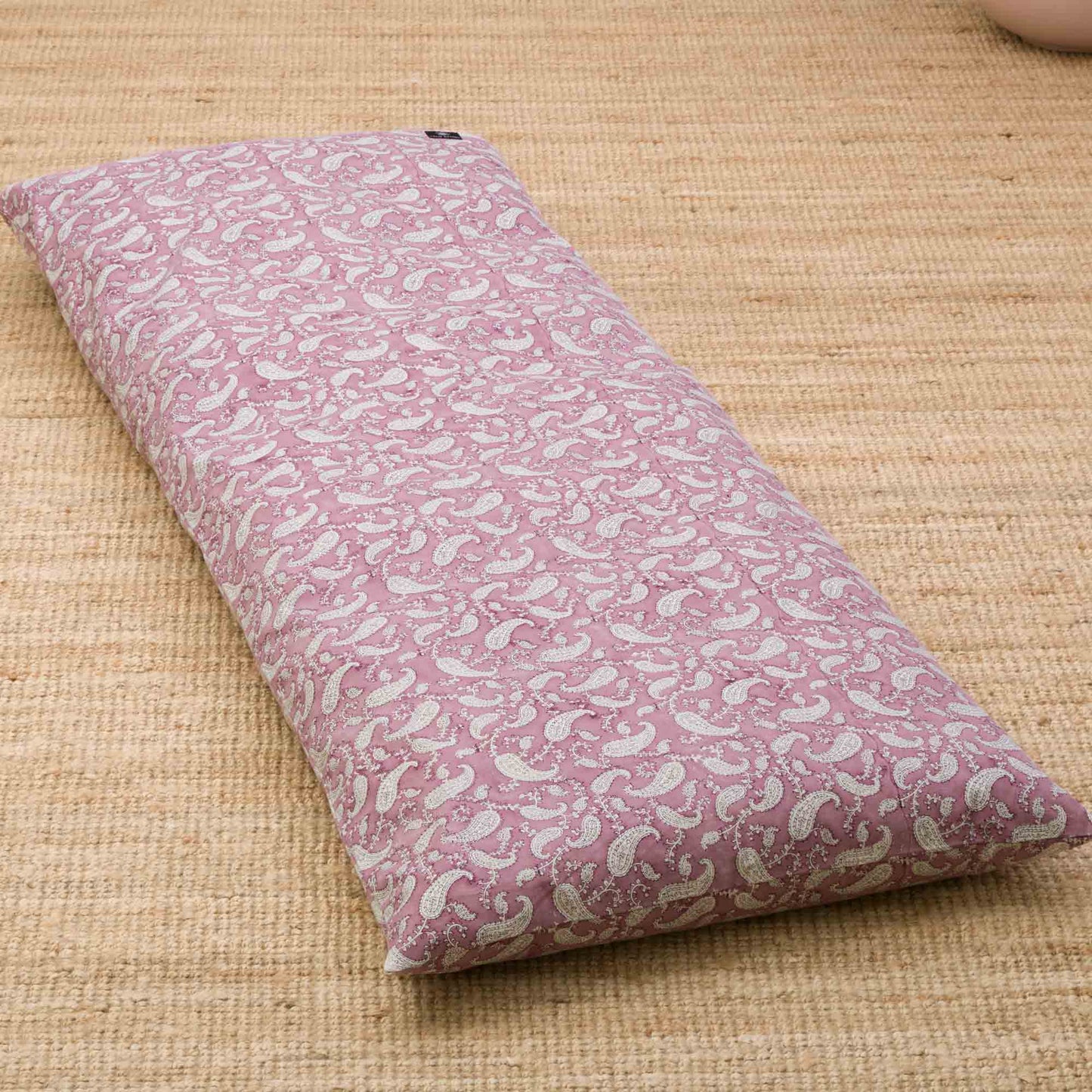 Indi Rose Paisley Yoga Nidra and Meditation Futon Block Printed, Futons, Indi Rose -xo