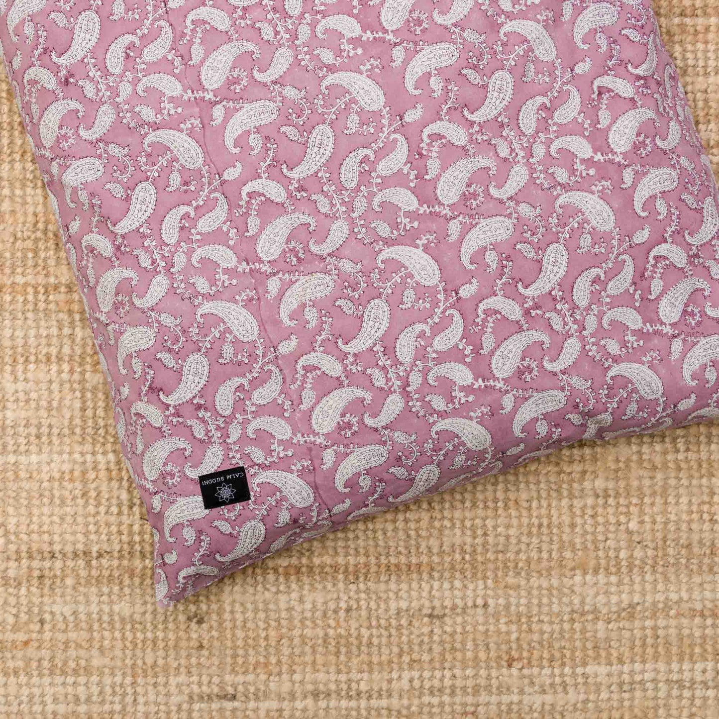 Indi Rose Paisley Yoga Nidra and Meditation Futon Block Printed, Futons, Indi Rose -xo