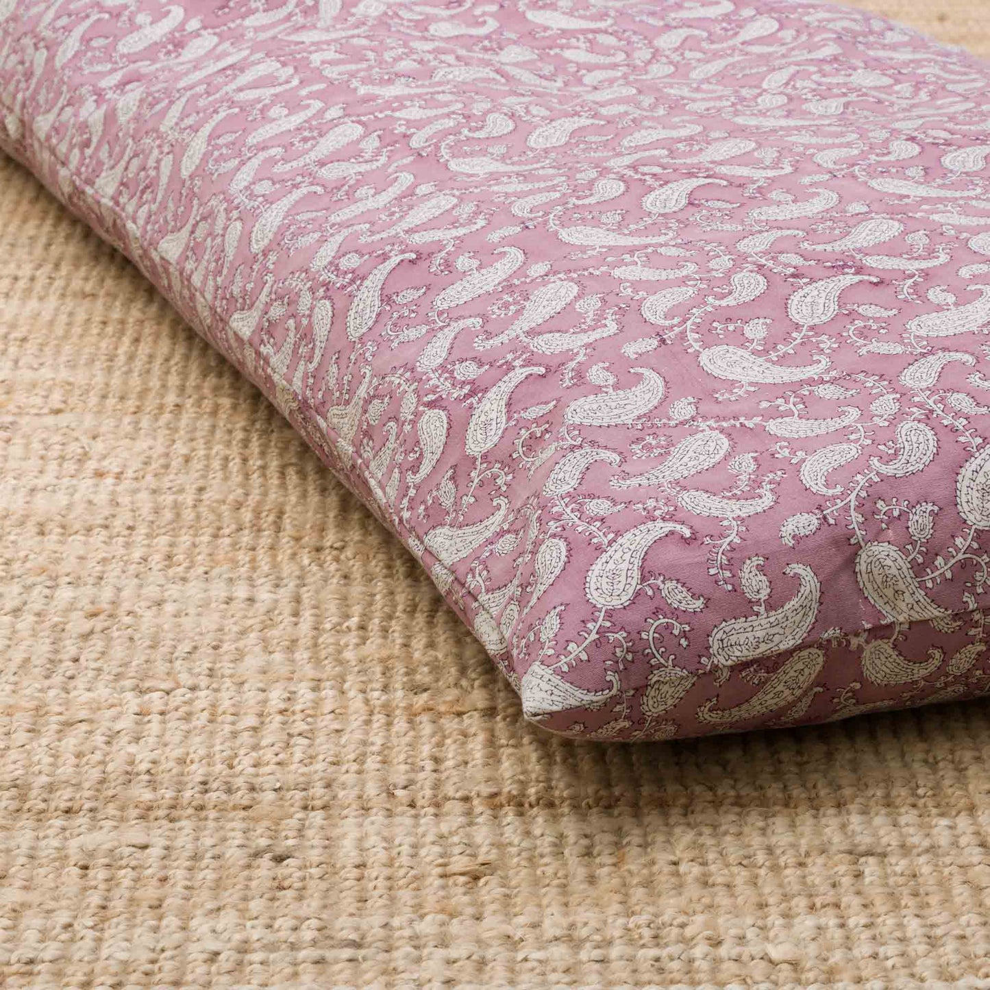 Indi Rose Paisley Yoga Nidra and Meditation Futon Block Printed, Futons, Indi Rose -xo