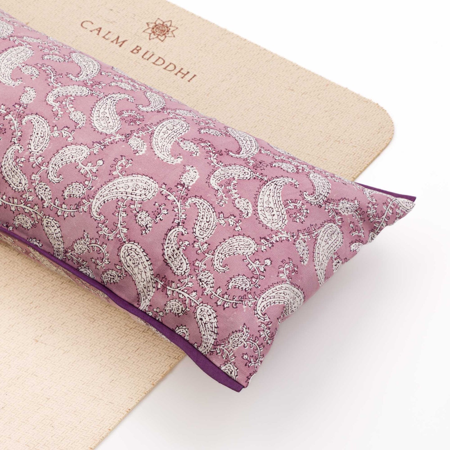 Indi Rose Paisley Yoga Pillow Block Printed, Indi Rose, Yoga Pillows -xo