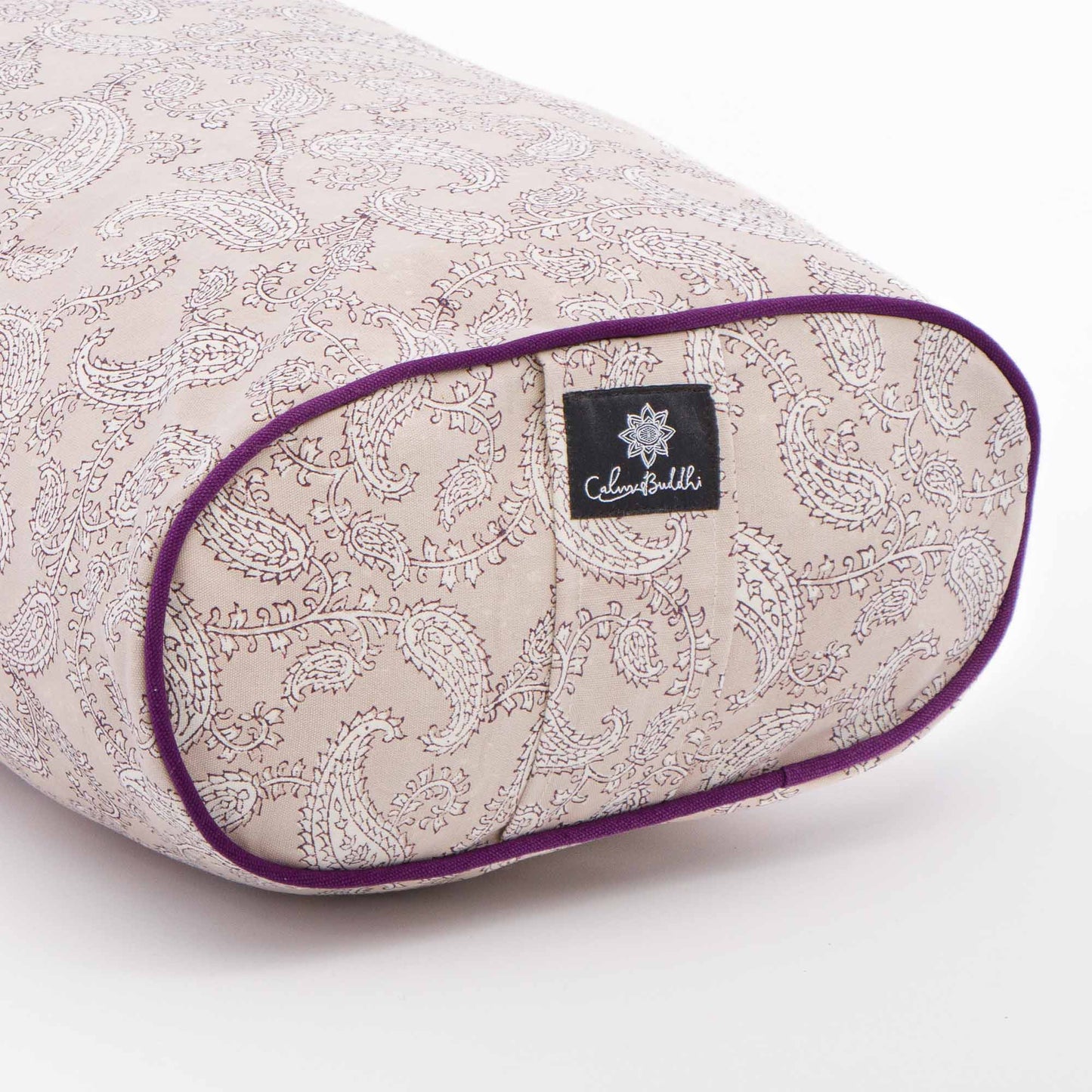 Jyoti Paisley Oval Yoga Bolster Block Printed, Oval Bolsters -xo
