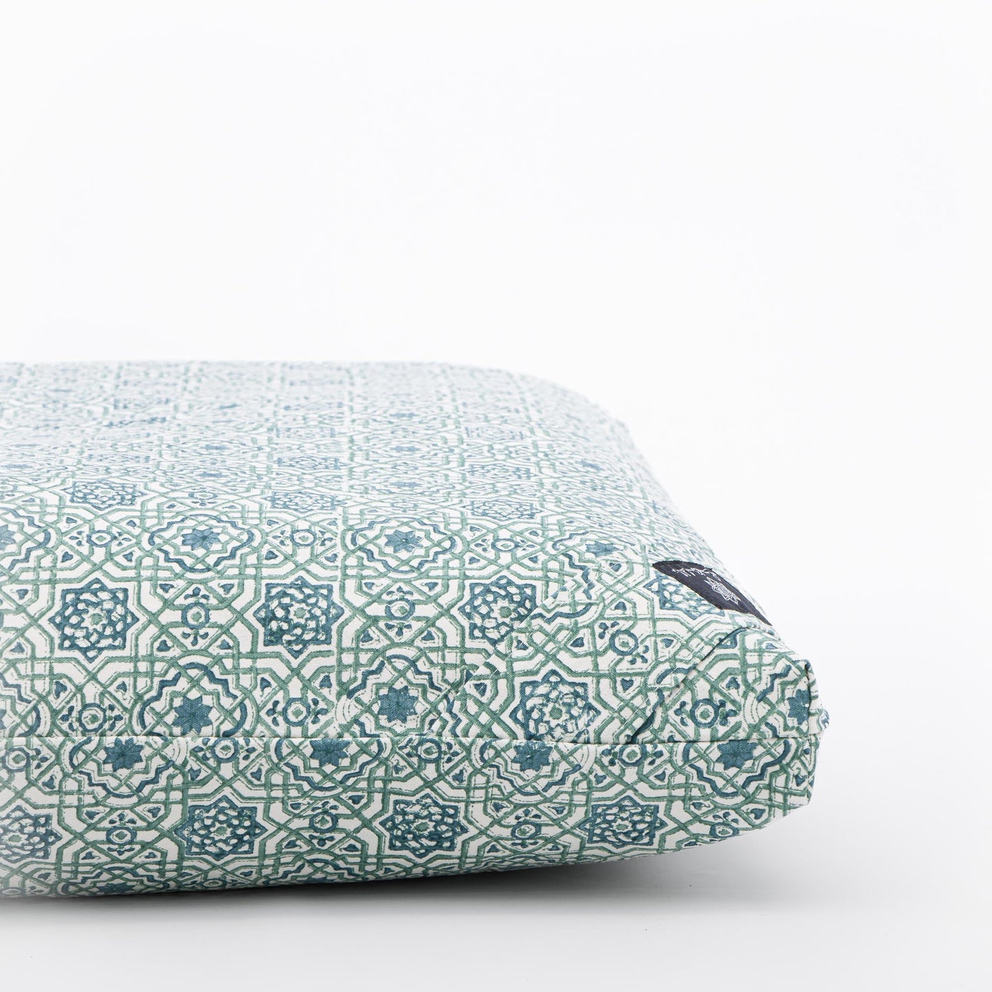 Meditation Cushion - Moroccan Dreams Zabuton Block Printed, karna, Zabutons -xo