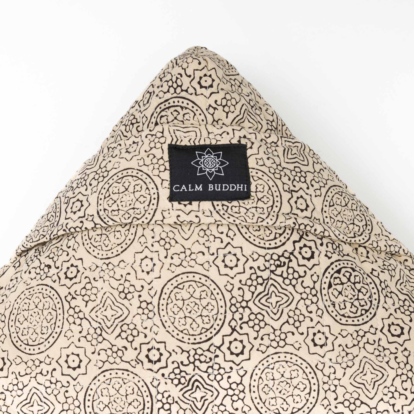 Pure Riyal - Meditation Cushion Zabuton Block Printed, Pure Riyal, Zabutons -xo
