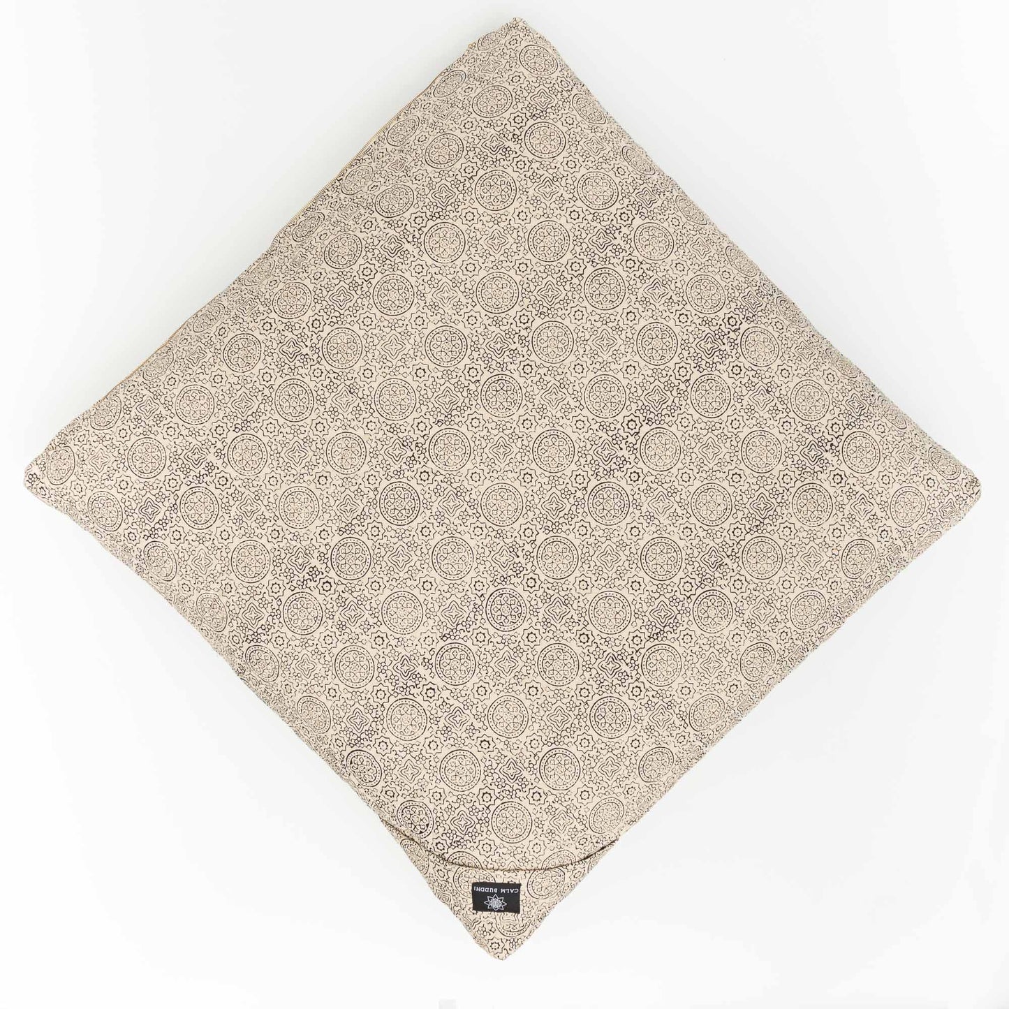 Pure Riyal - Meditation Cushion Zabuton Block Printed, Pure Riyal, Zabutons -xo