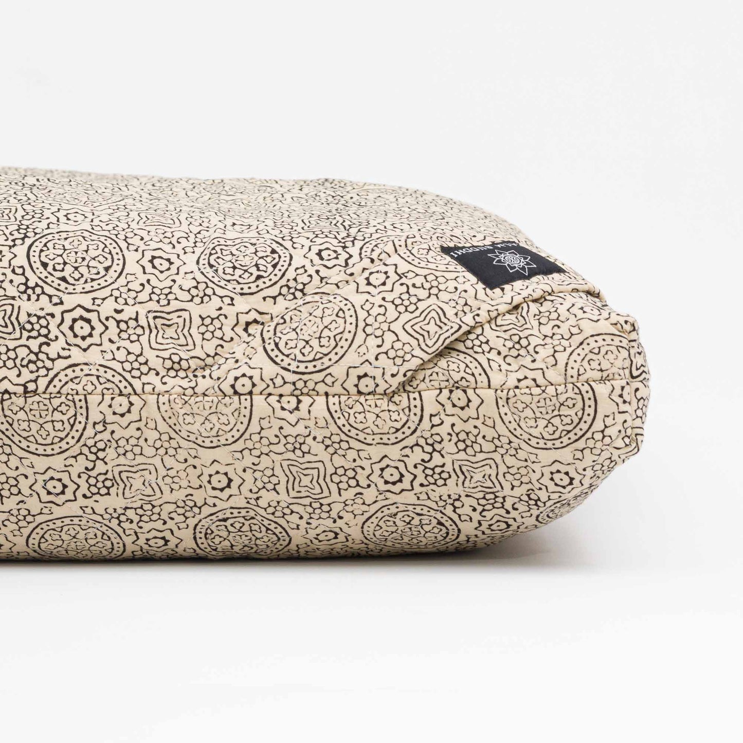 Pure Riyal - Meditation Cushion Zabuton Block Printed, Pure Riyal, Zabutons -xo